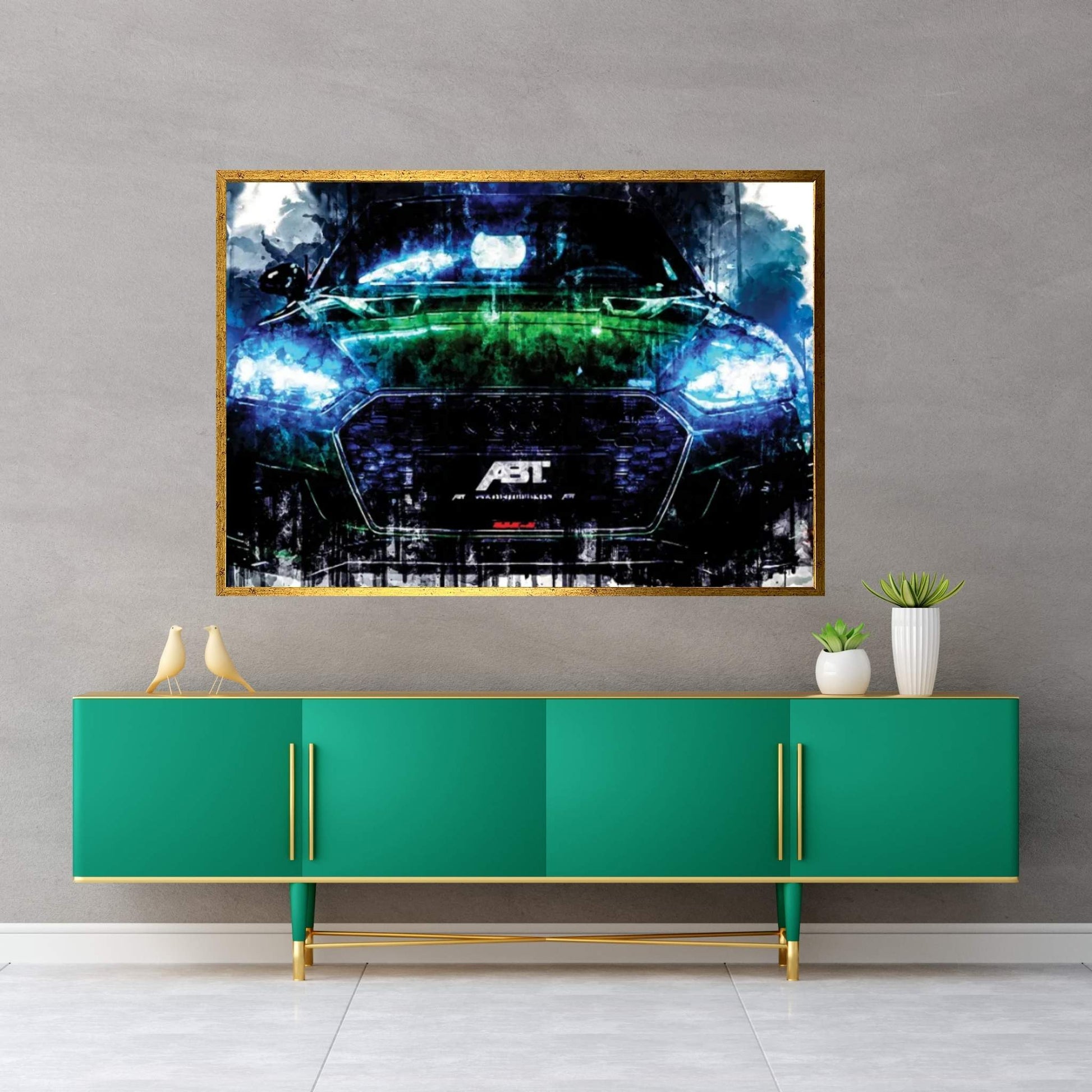 Car 2018 ABT Audi RS5 R Coupe Canvas Wall Art - Y Canvas