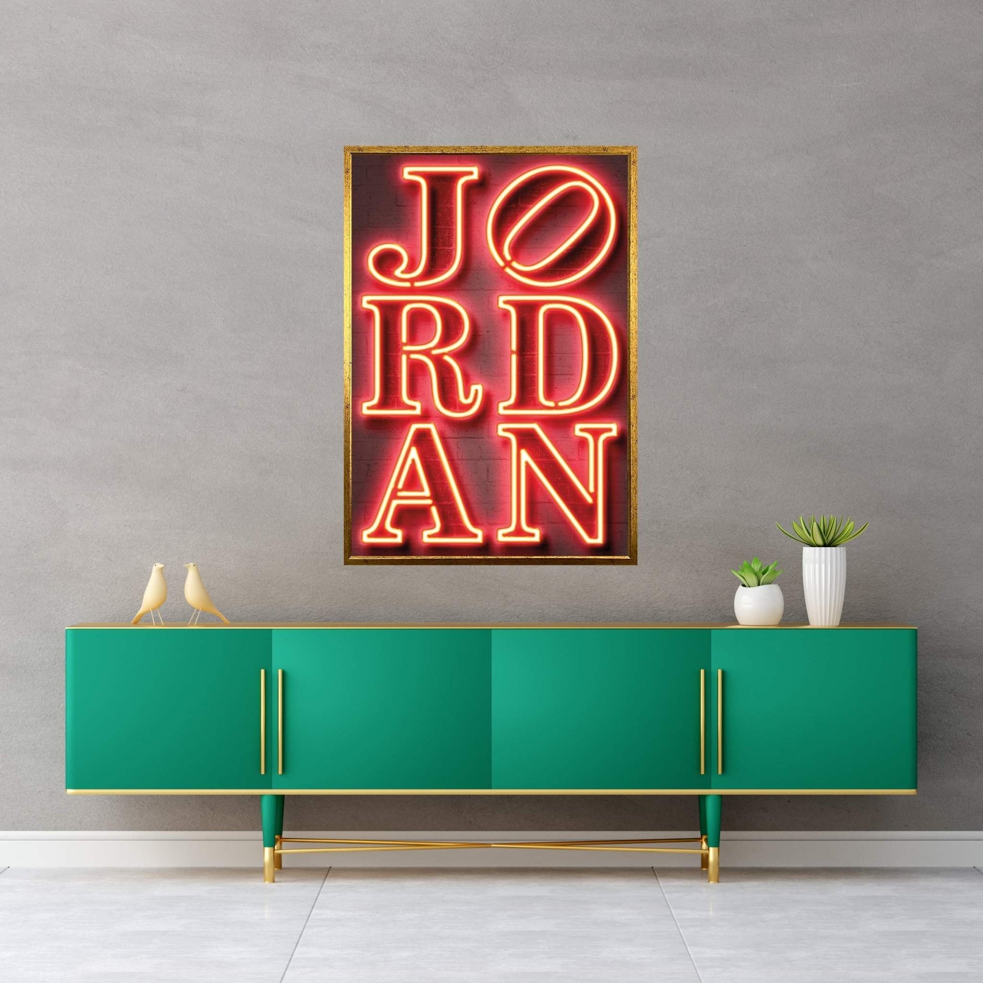 Love Jordan Canvas Wall Art - Y Canvas