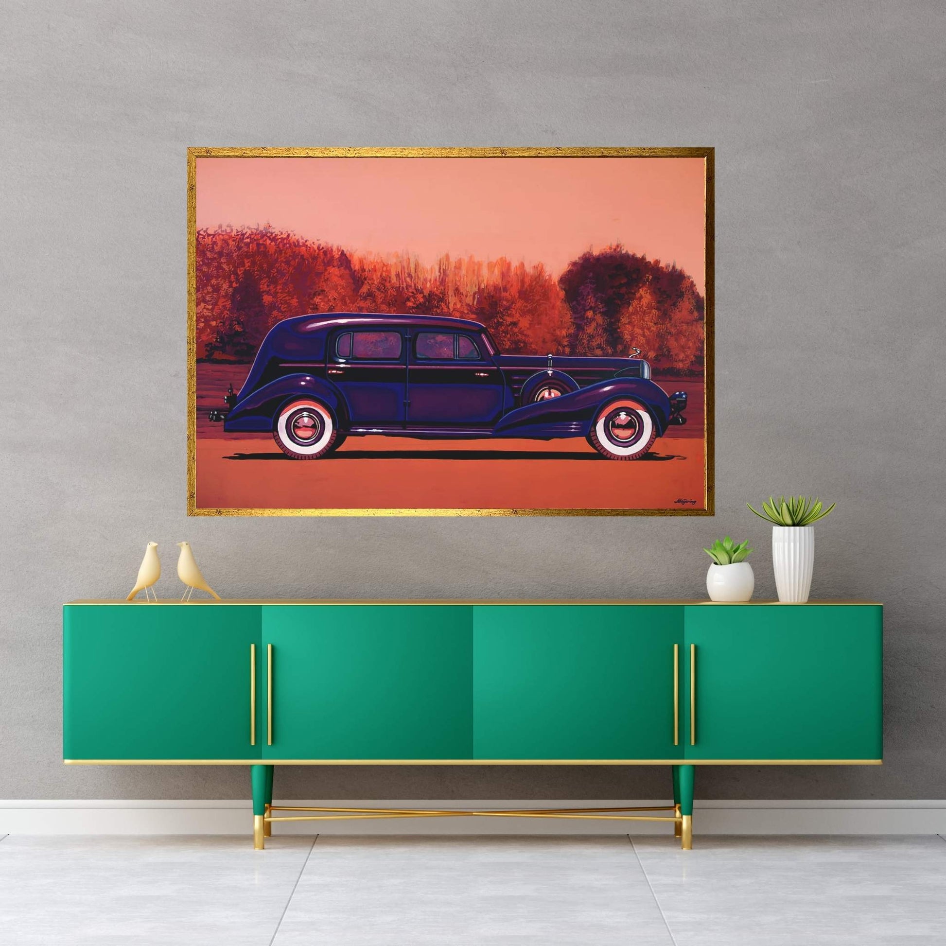 Cadillac V 16 Custom Imperial Canvas Wall Art - Y Canvas