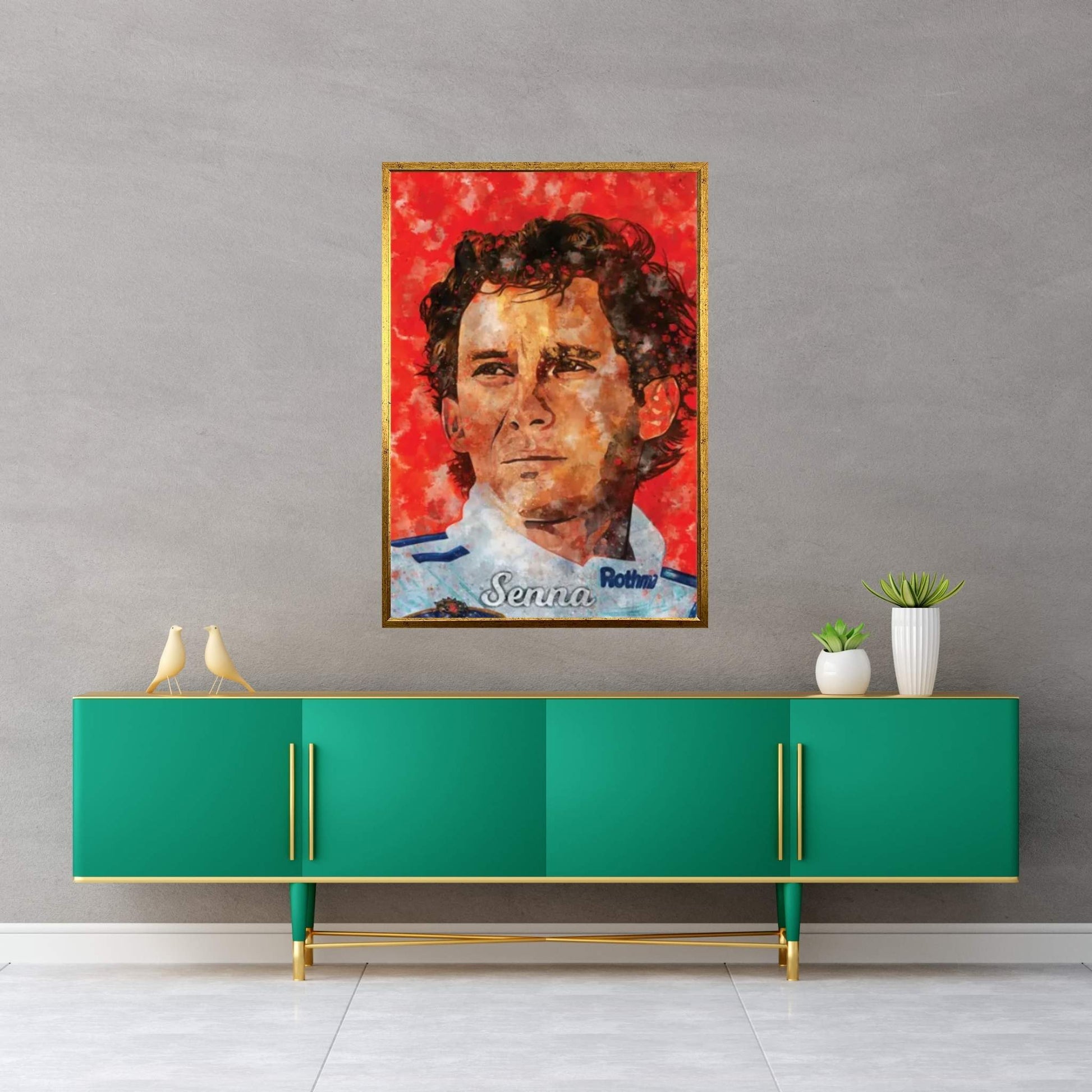 Senna Watercolor Canvas Wall Art - Y Canvas