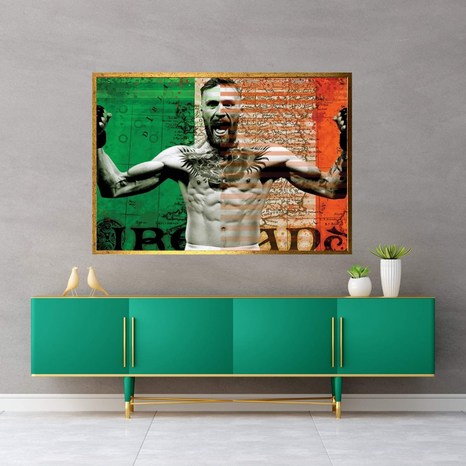 Ireland Flag Mcgregor Canvas Wall Art - Y Canvas