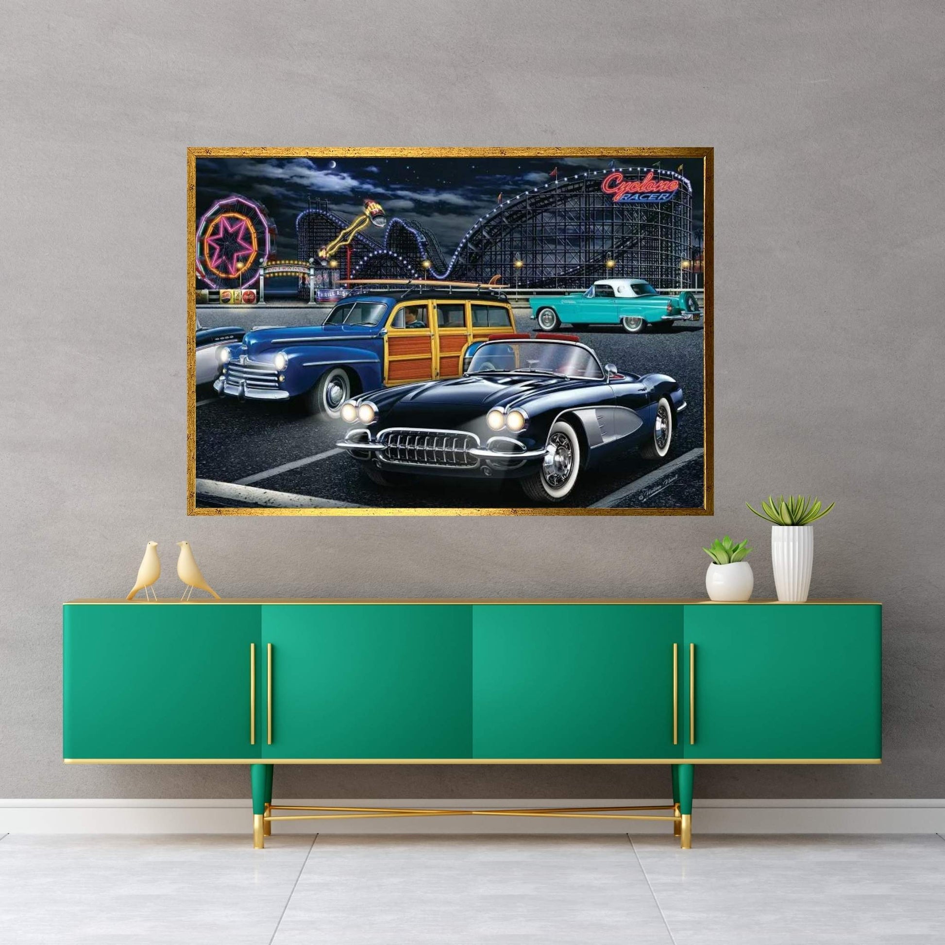 Cyclone Racer Canvas Wall Art - Y Canvas