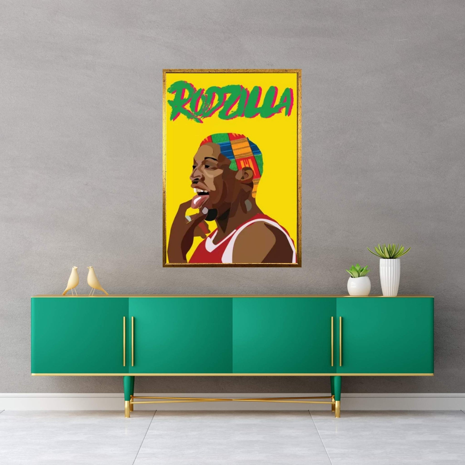 Rodzilla II Canvas Wall Art - Y Canvas