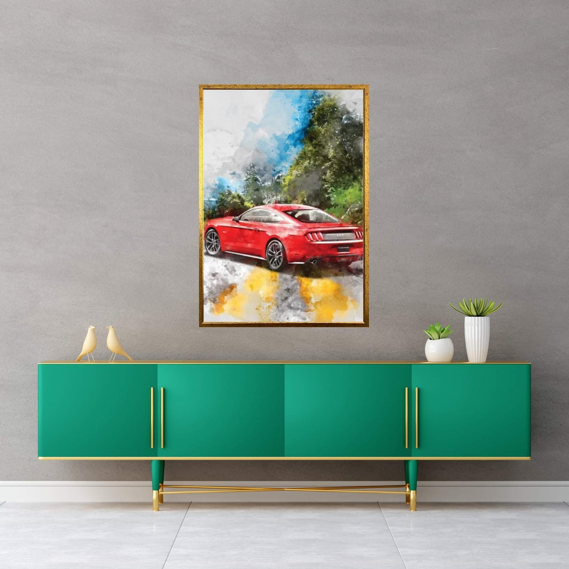 Ford Mustang Canvas Wall Art - Y Canvas