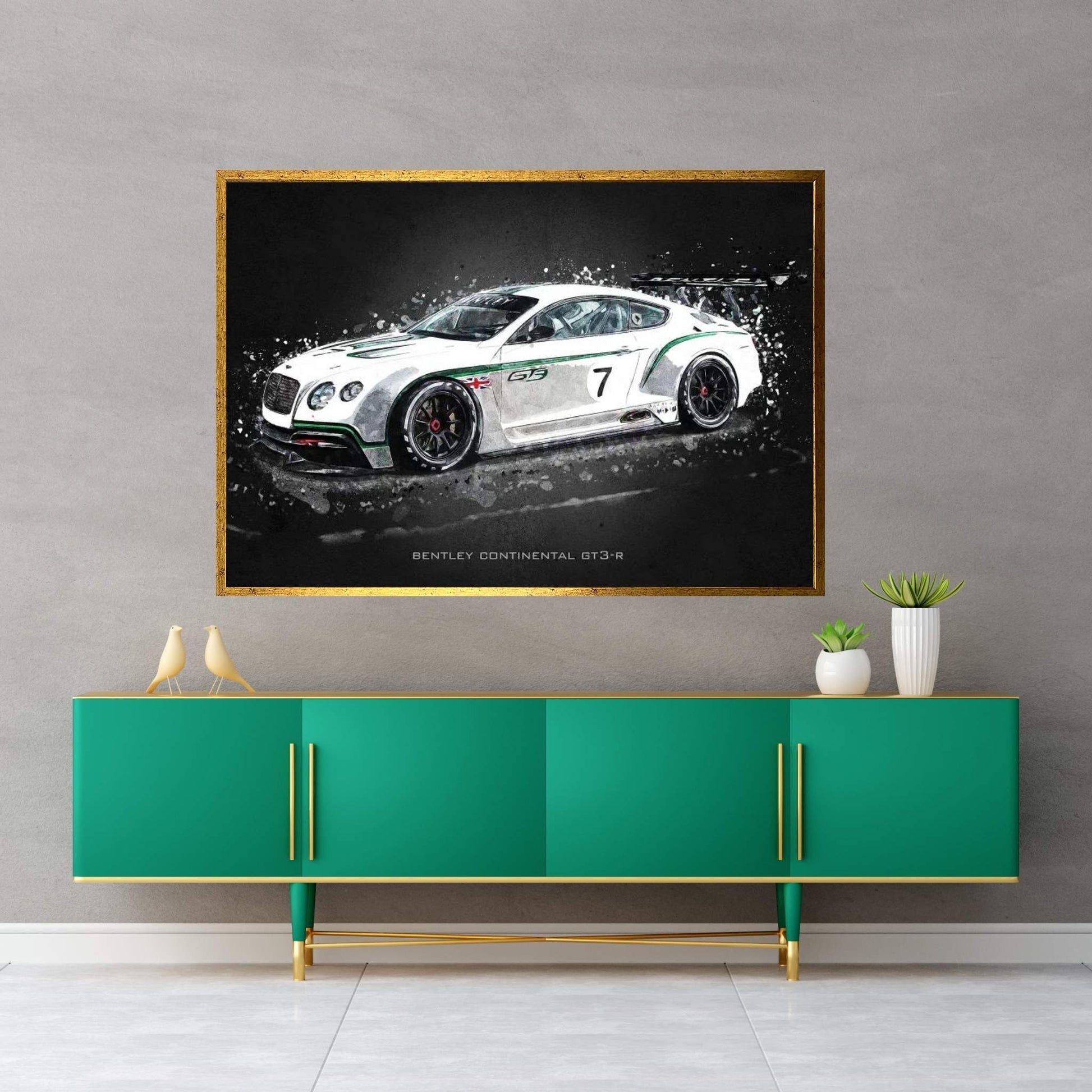 Bentley Continental GT3-R Canvas Wall Art - Y Canvas