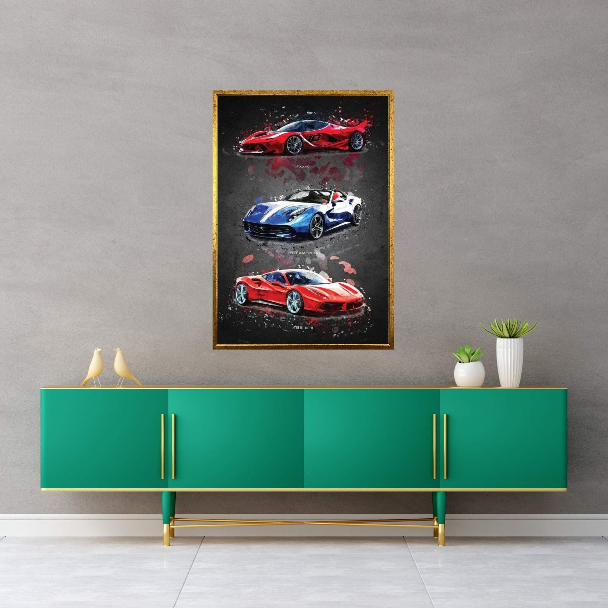 Ferrari1 Canvas Wall Art - Y Canvas