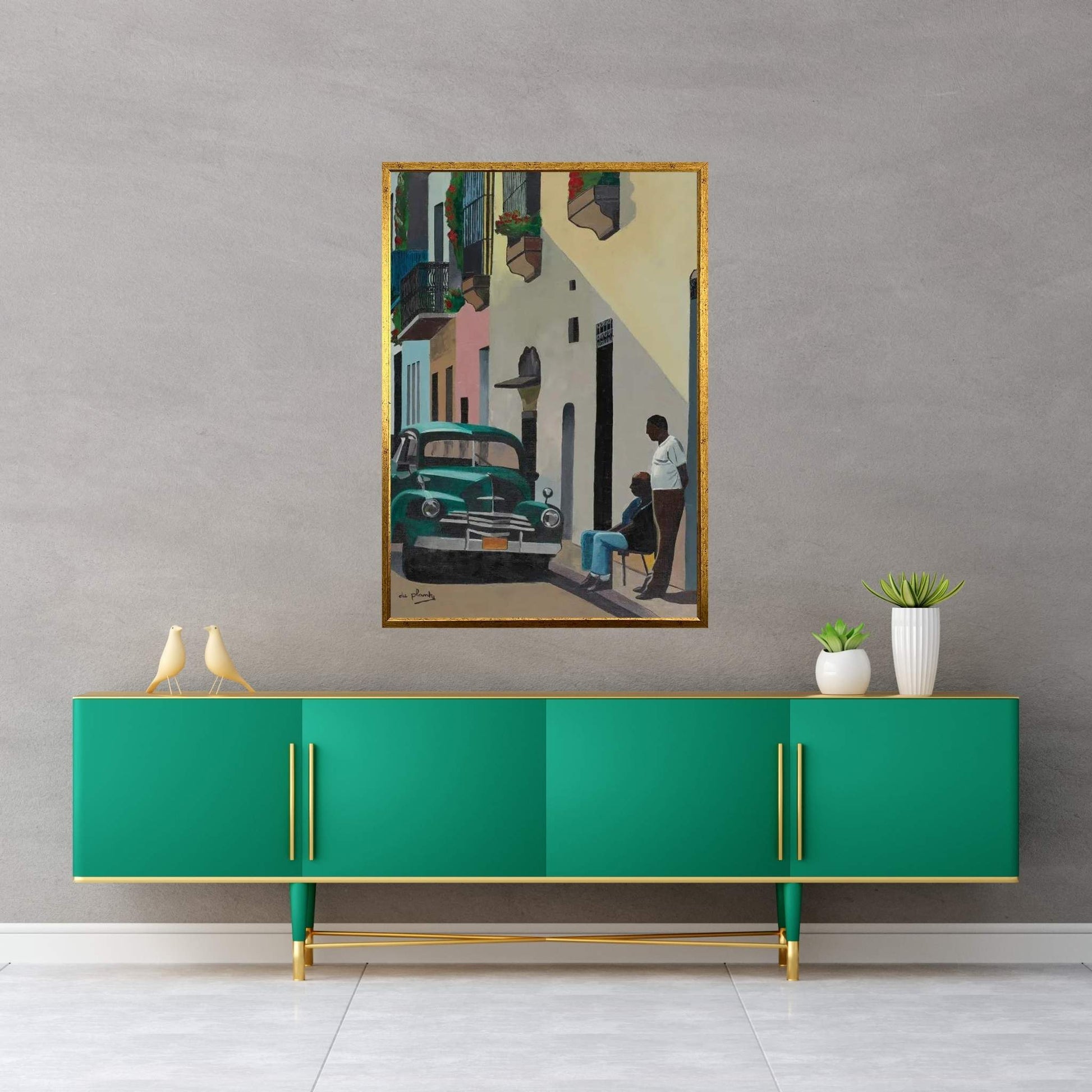 Quiet Cuba Canvas Wall Art - Y Canvas