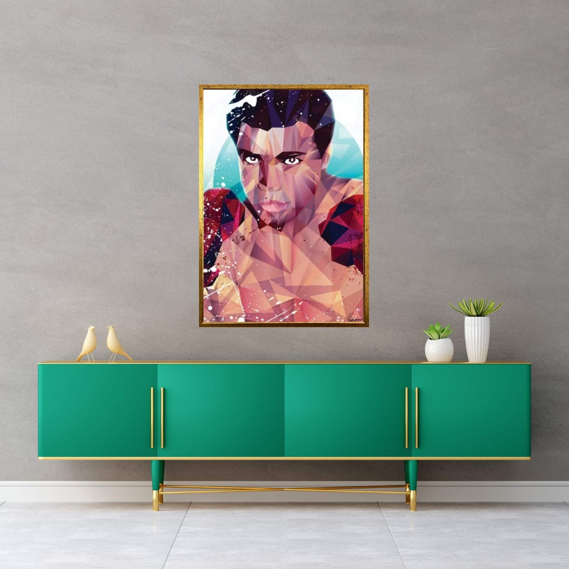 Courageous Ali Canvas Wall Art - Y Canvas