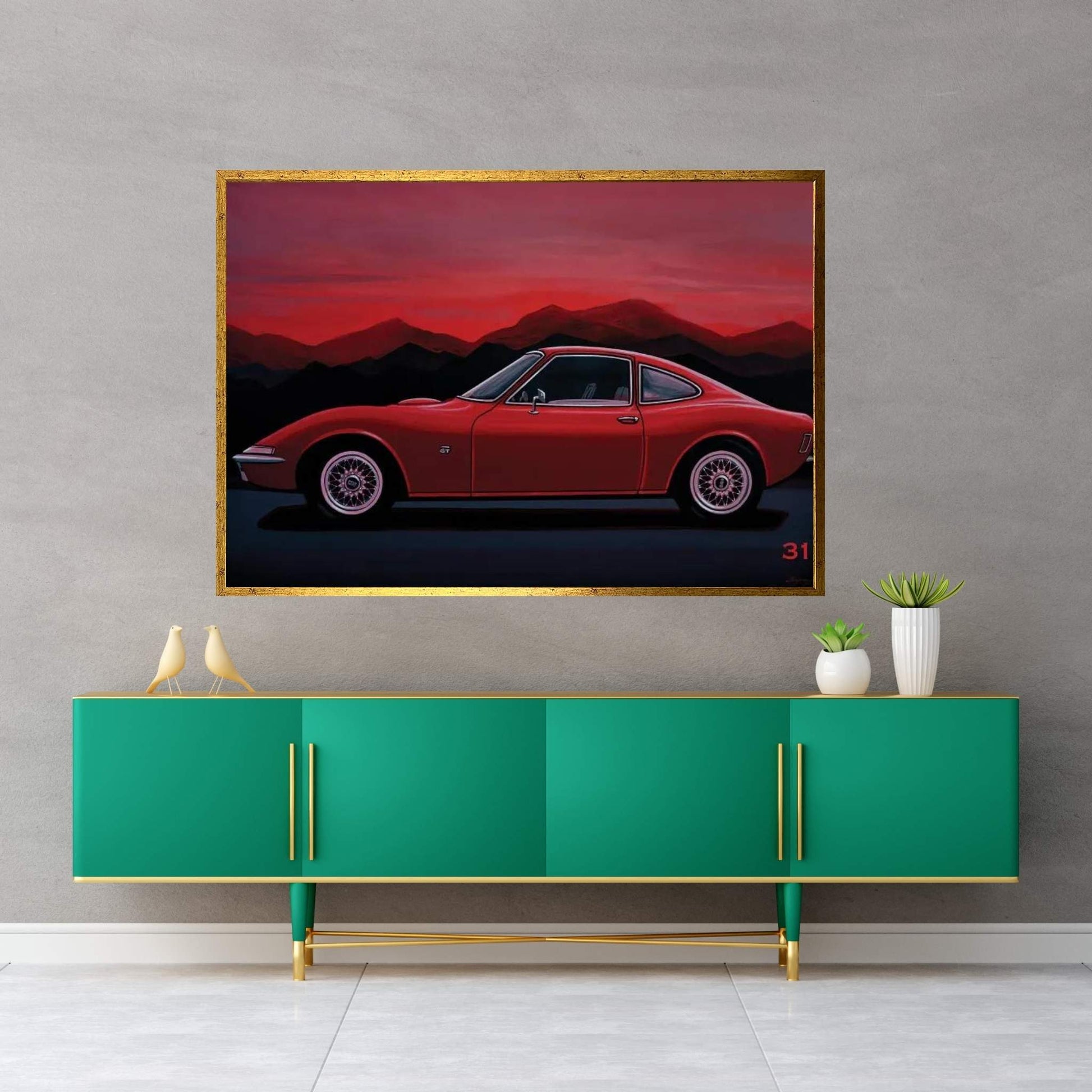 Opel GT 1969 Canvas Wall Art - Y Canvas