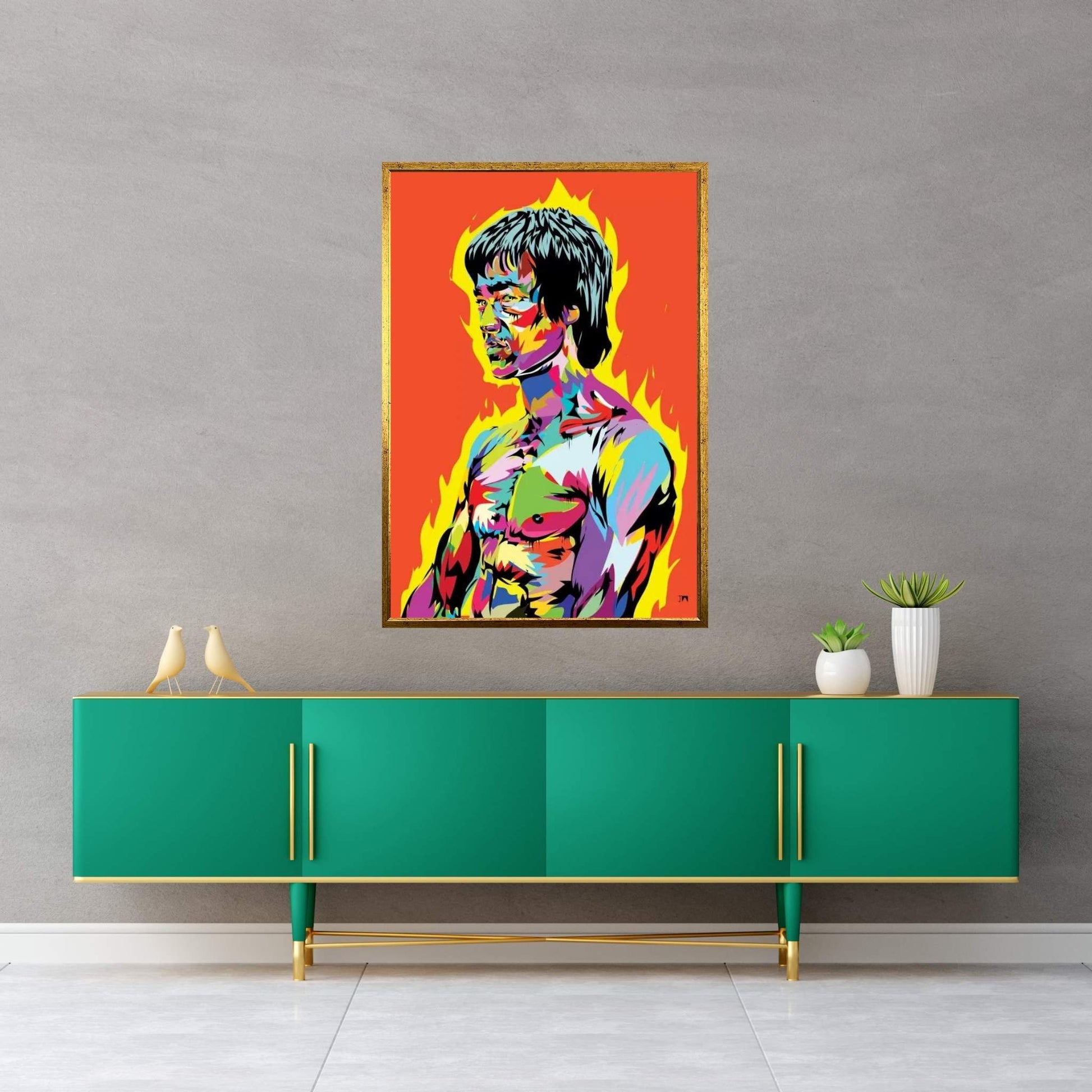 Bruce Lee II Canvas Wall Art - Y Canvas