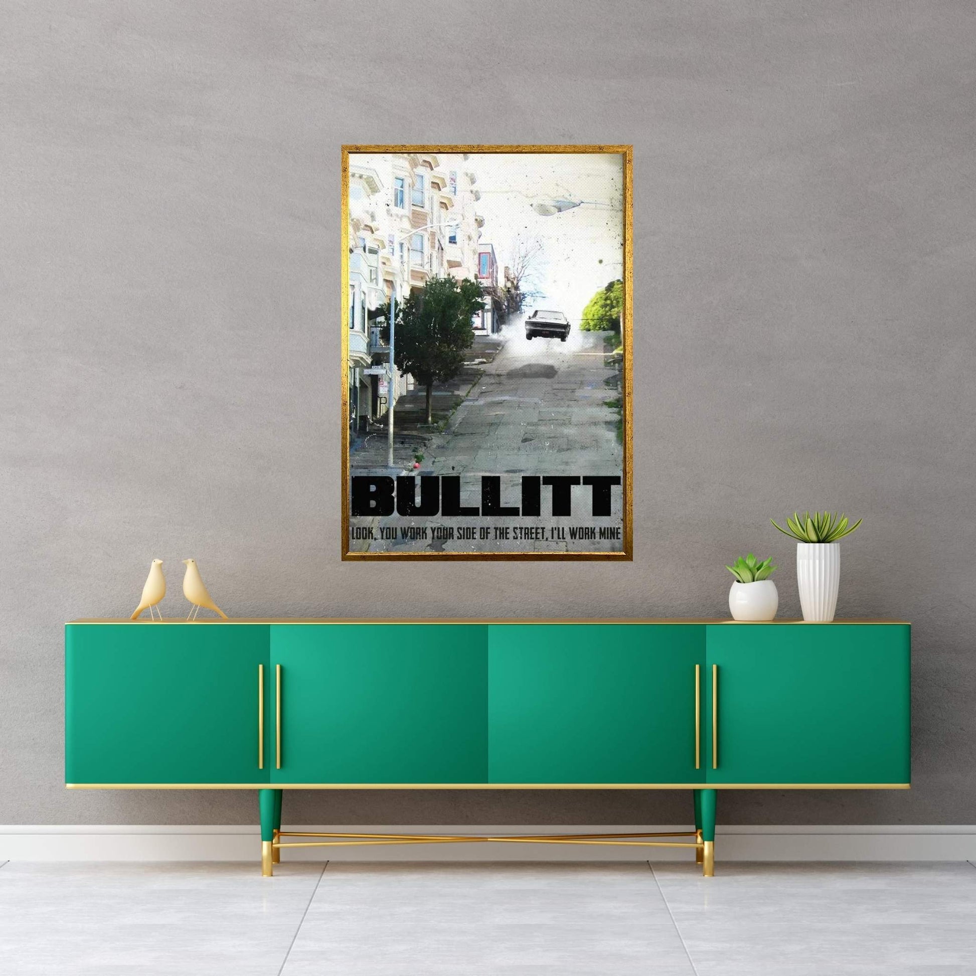 Bullitt Travel Movie Art Canvas Wall Art - Y Canvas