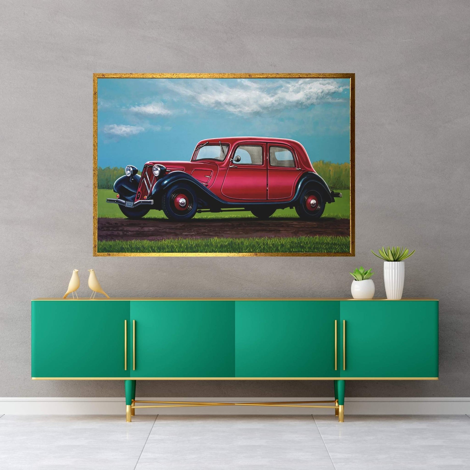 Citroen Traction Avant 1934 Canvas Wall Art - Y Canvas