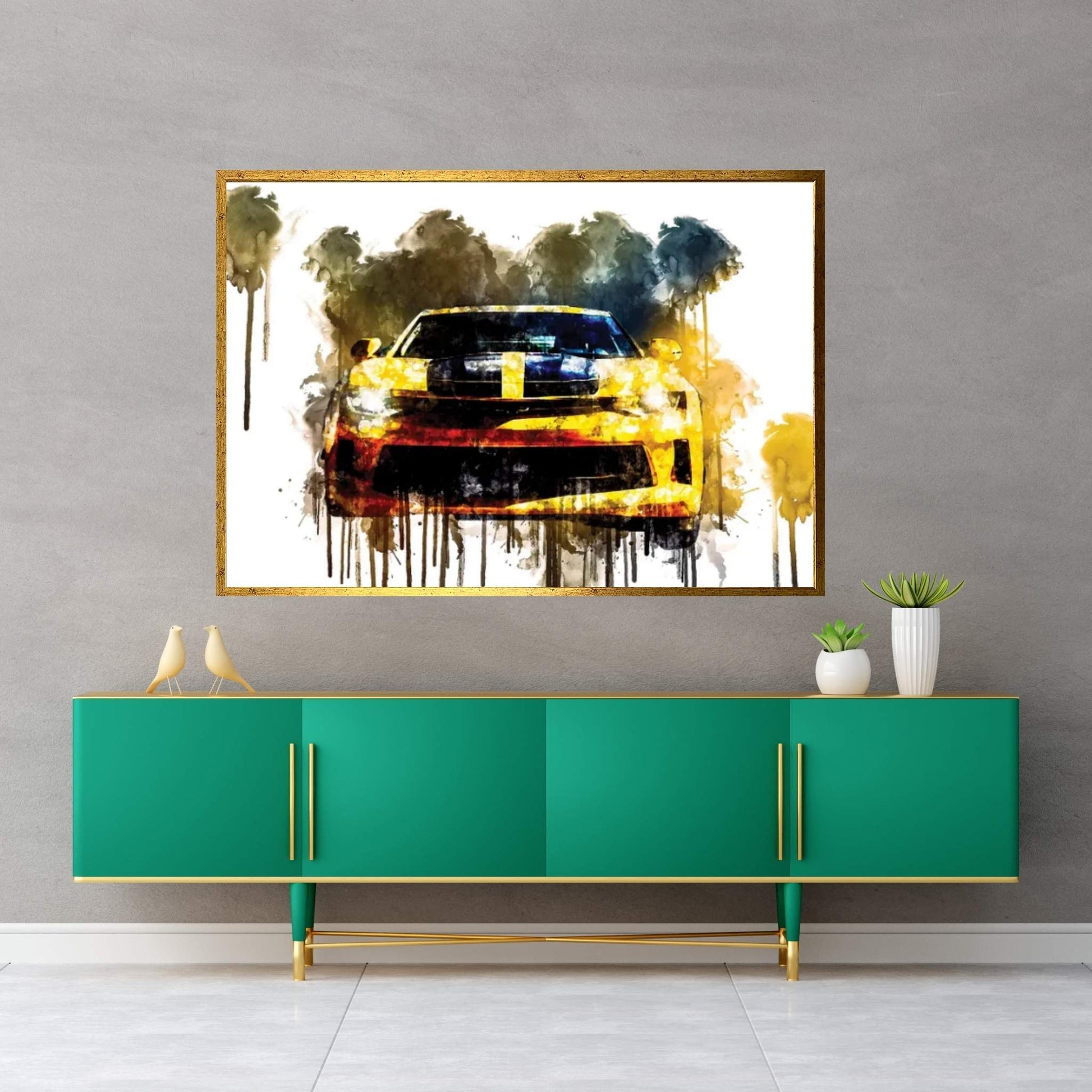 Car 2017 Chevrolet Camaro Performance Canvas Wall Art - Y Canvas