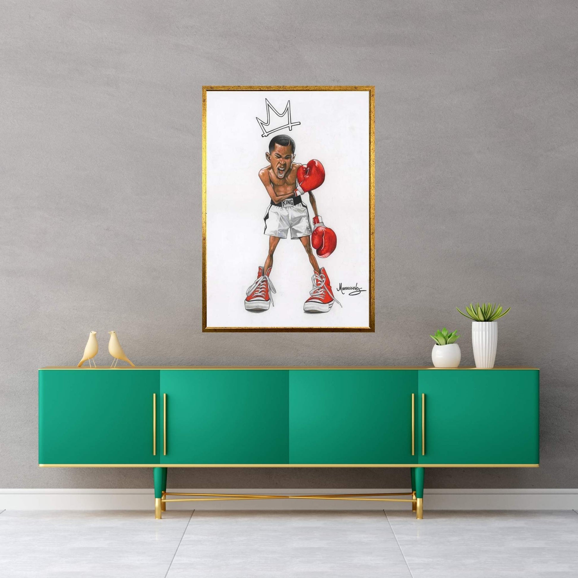 Ali Kid Canvas Wall Art - Y Canvas