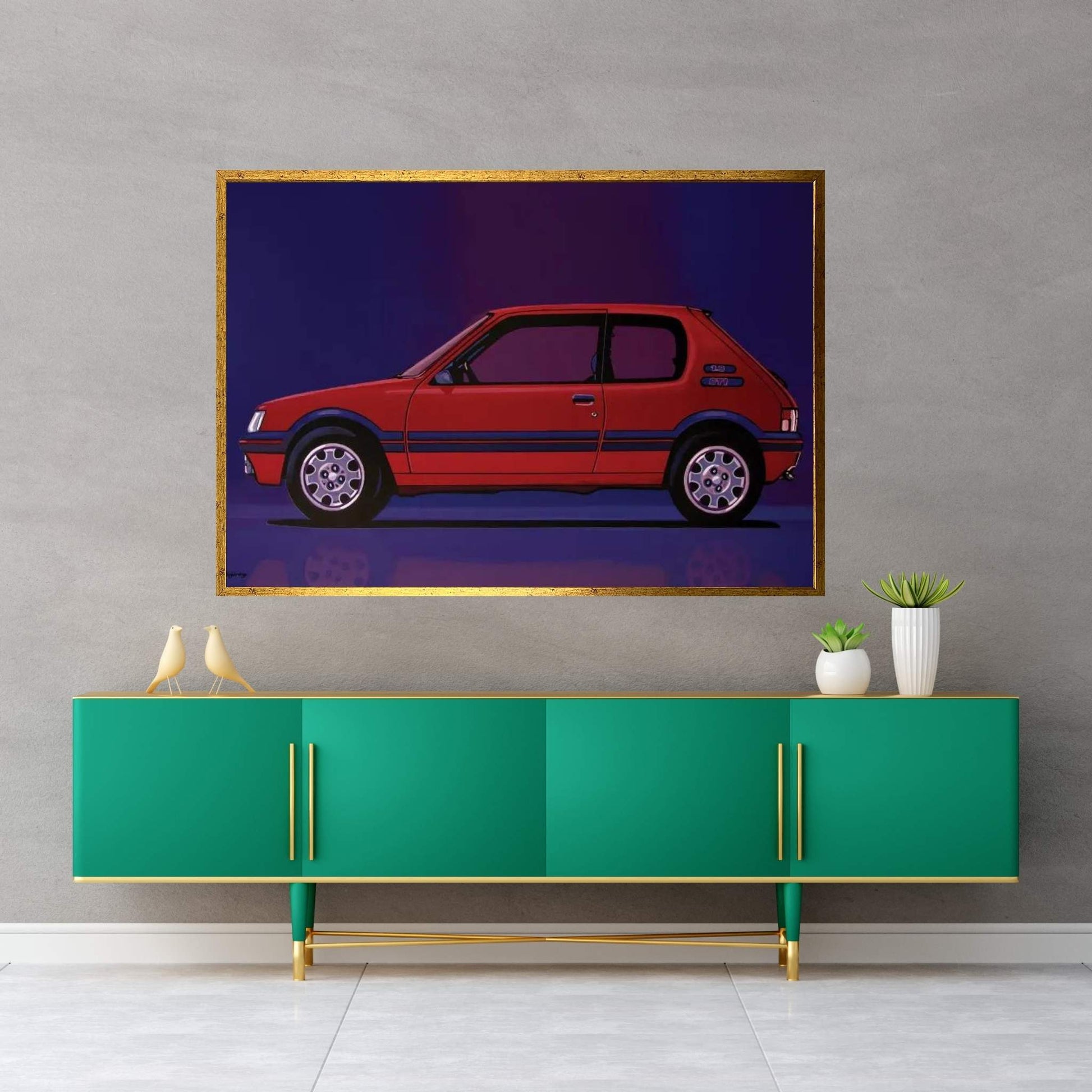 Peugeot 205 GTI 1984 Canvas Wall Art - Y Canvas