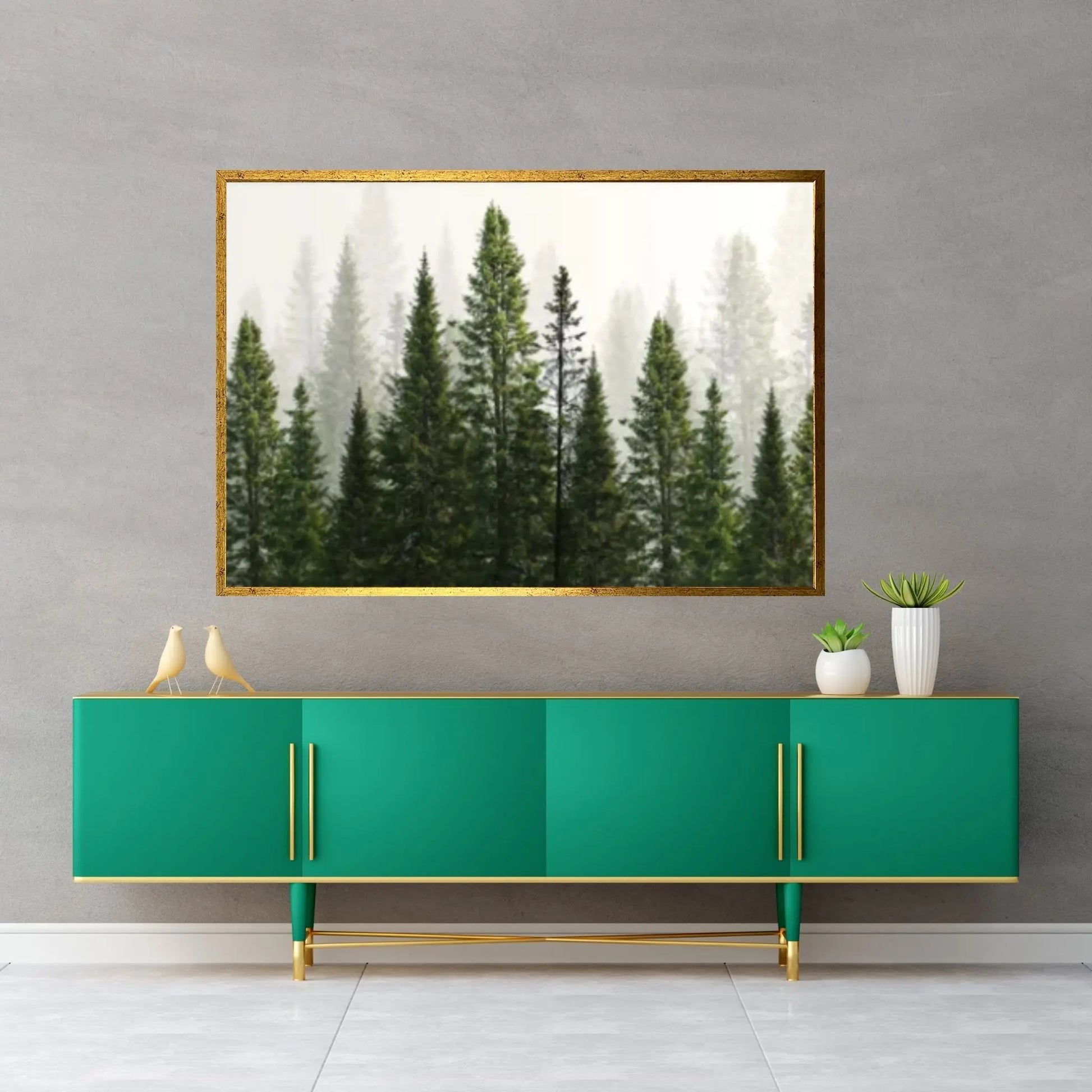 Forest Tree Print Forest Trees Canvas Wall Art,Forest Tree Wall Art Forest Canvas Wall Art Nature Art Canvas Art Forest Print - Y Canvas
