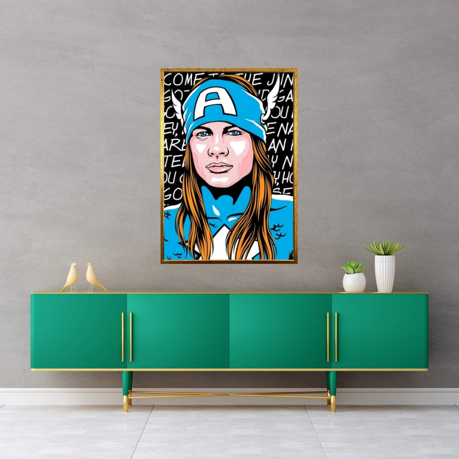 Legends Assemble IV Canvas Wall Art - Y Canvas