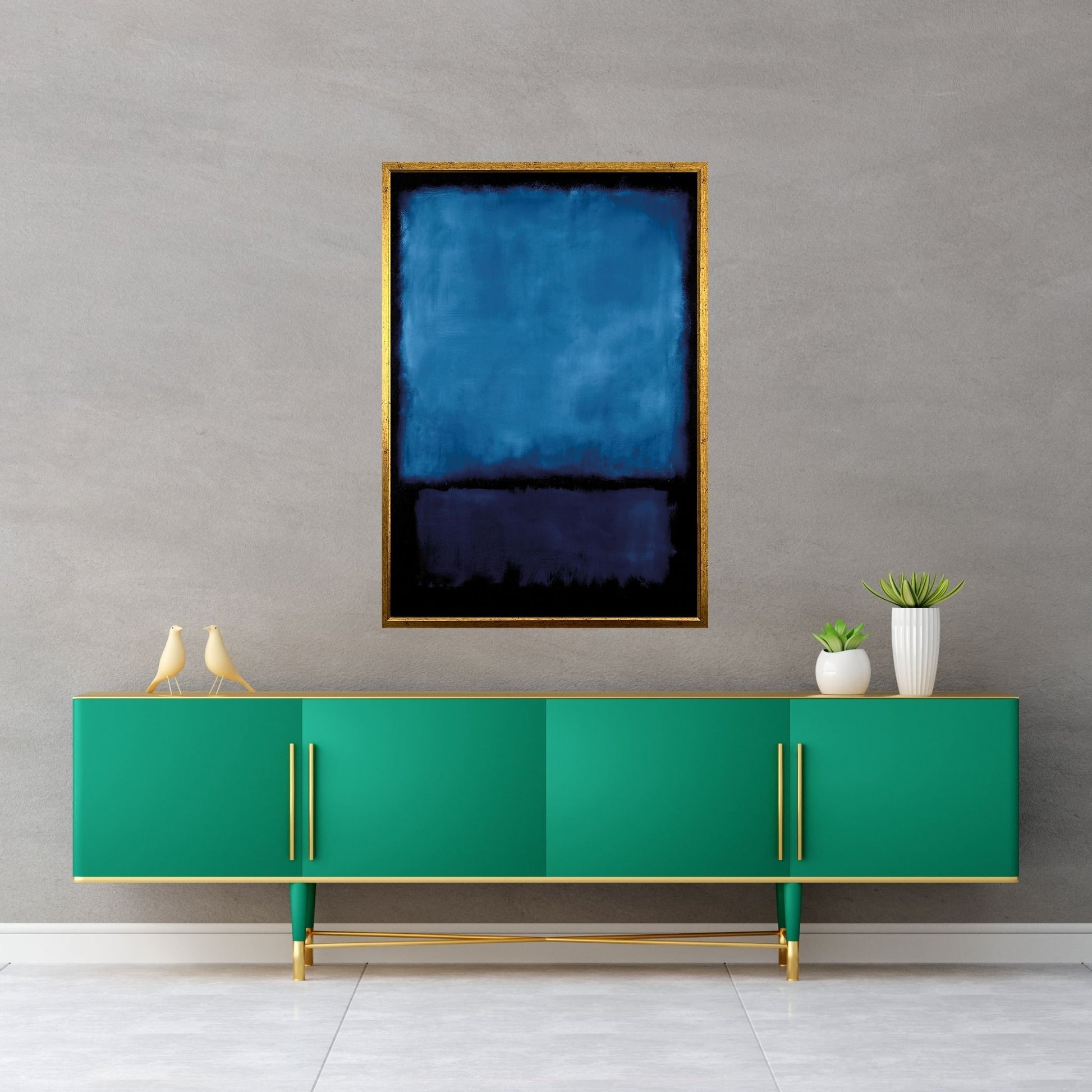 Mark Rothko Canvas Wall Art Print Blue Black YCanvas.com