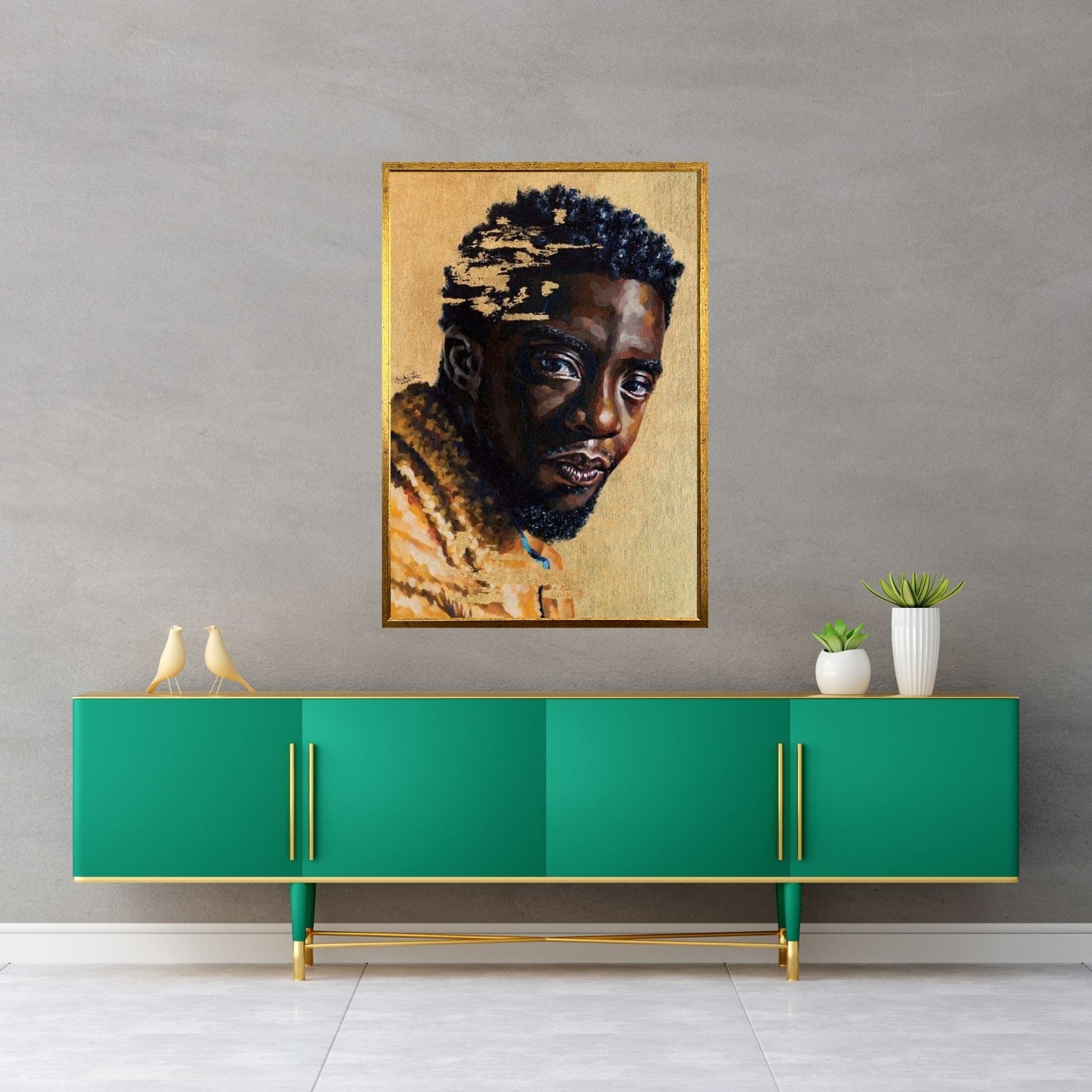 Chadwick Boseman Canvas Wall Art - Y Canvas
