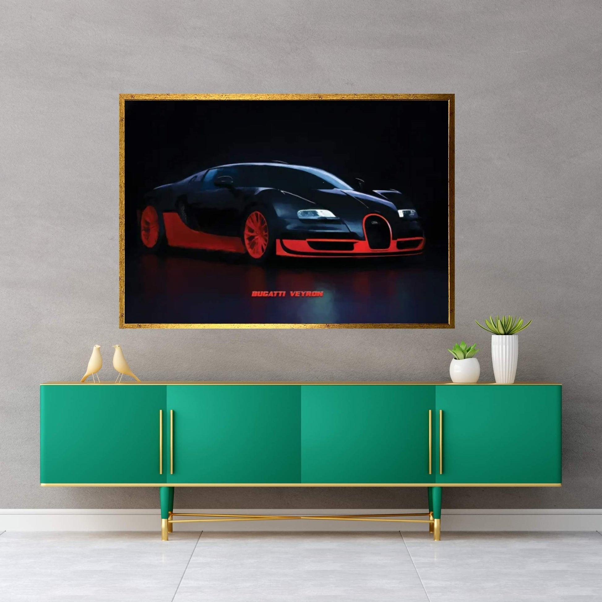Bugatti Veyron Canvas Wall Art - Y Canvas