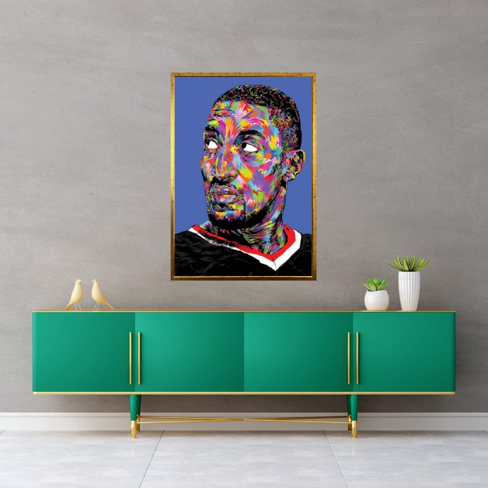 Scottie Pippen Canvas Wall Art - Y Canvas