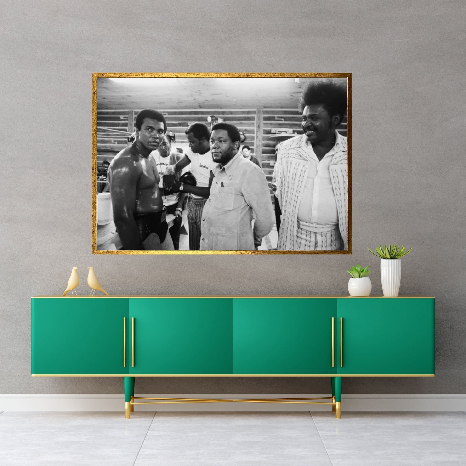 Muhammad Ali, Promoter And Training Team Canvas Wall Art - Y Canvas