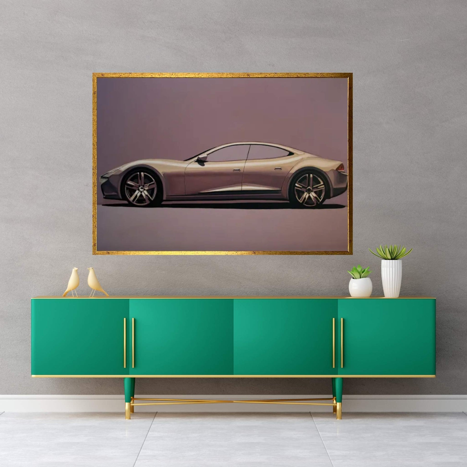 Fisker Karma 2012 Canvas Wall Art - Y Canvas