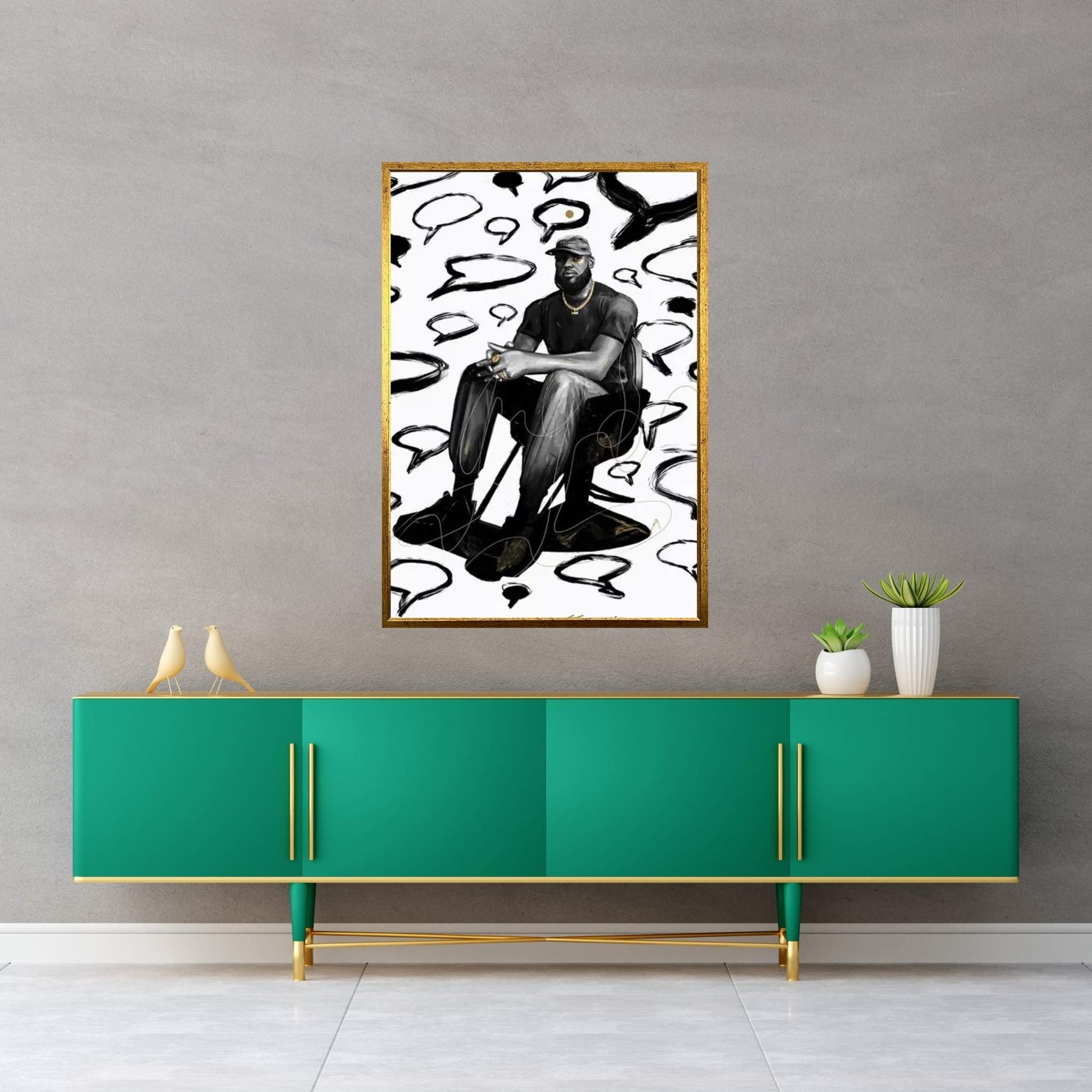Shop Talk Canvas Wall Art - Y Canvas