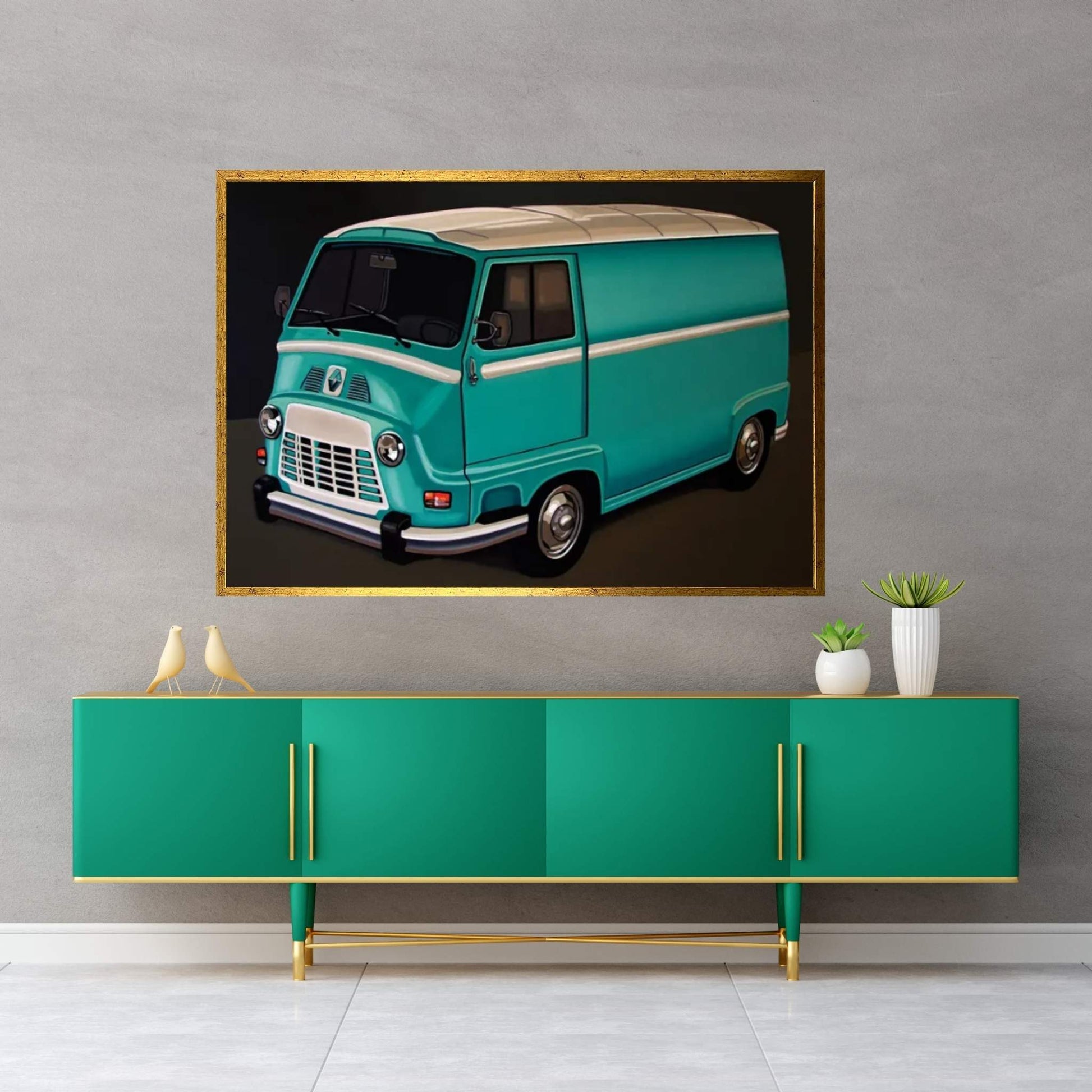 Renault Estafette 1959 Canvas Wall Art - Y Canvas
