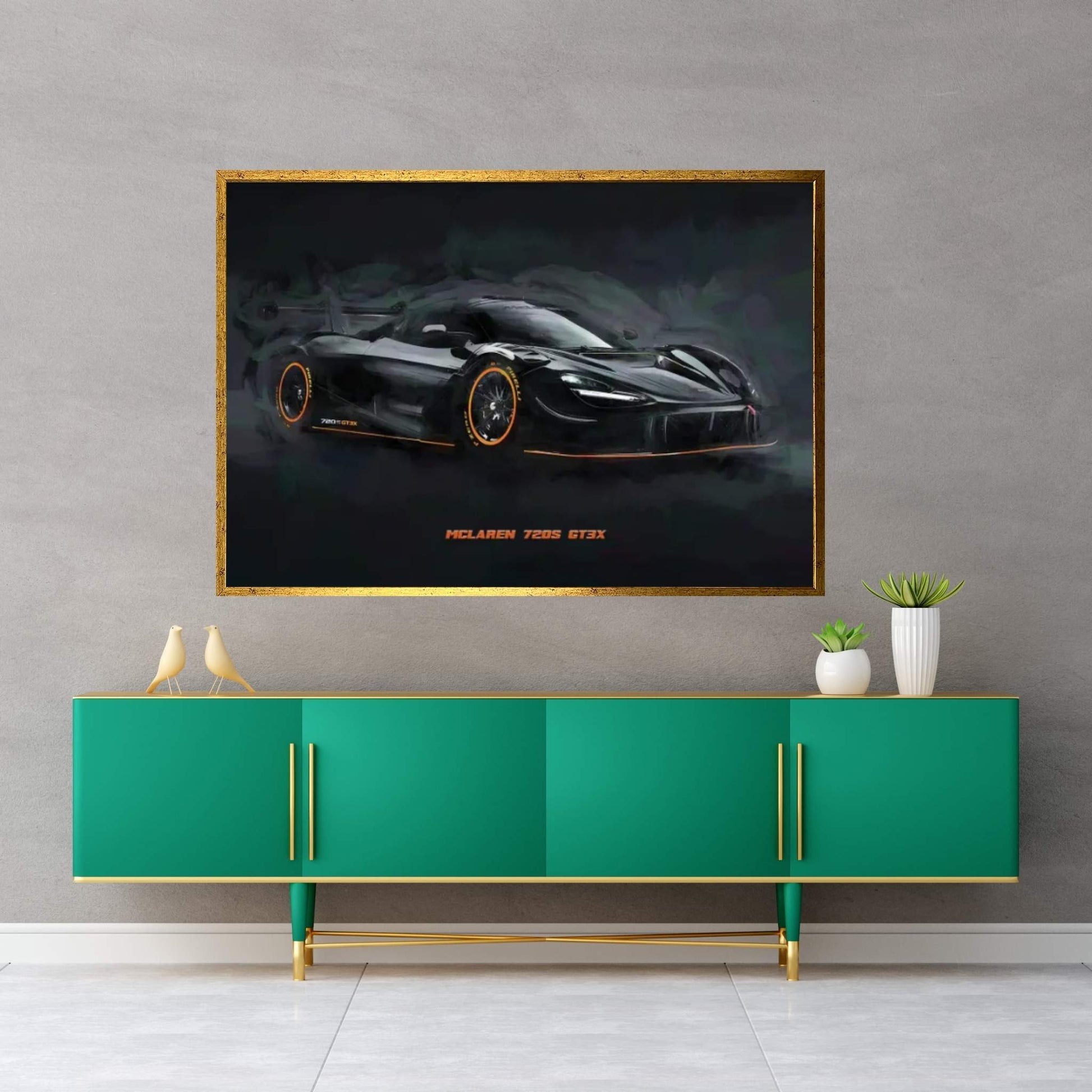 McLaren 720S GT3X In Watercolor - Y Canvas