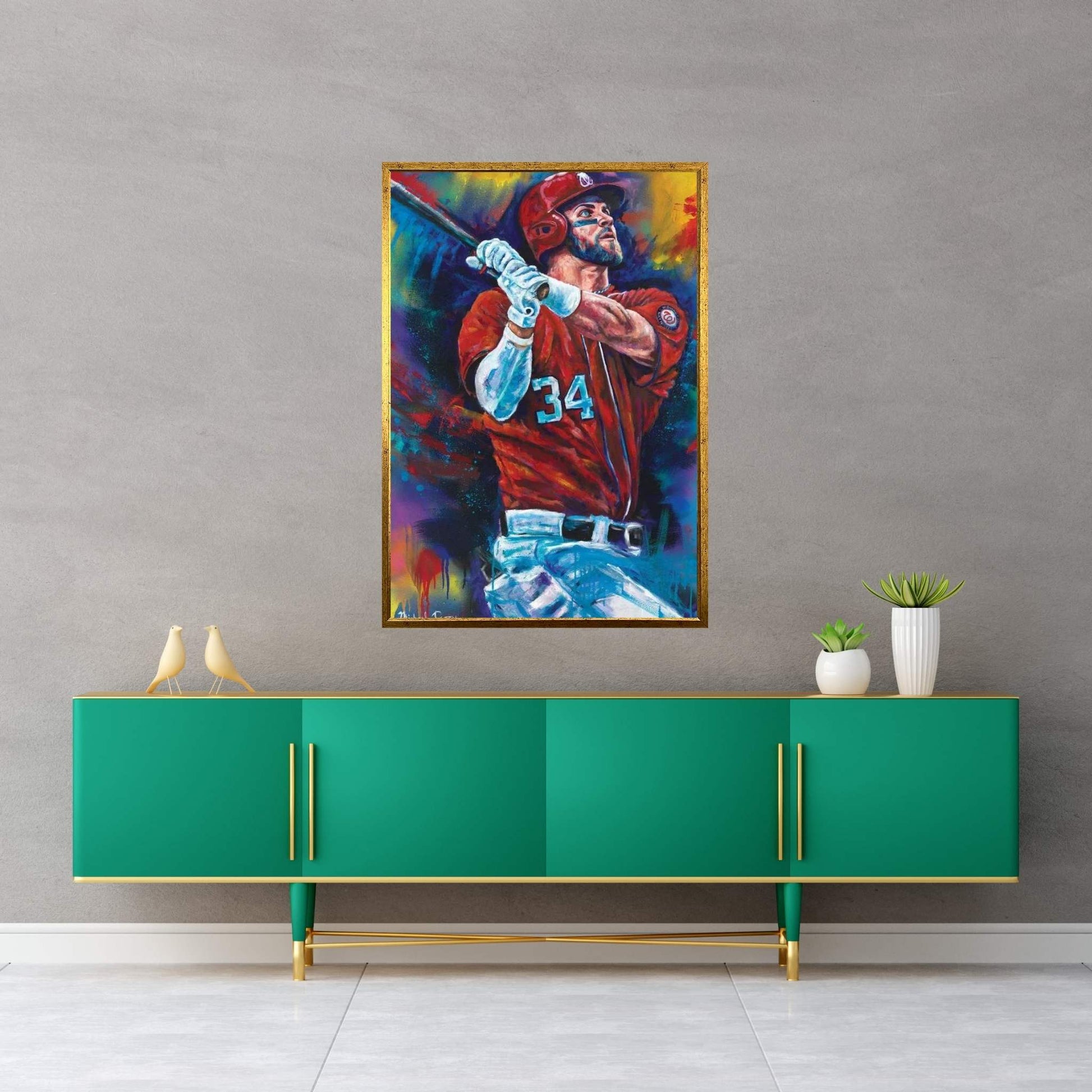Bryce Harper Canvas Wall Art - Y Canvas