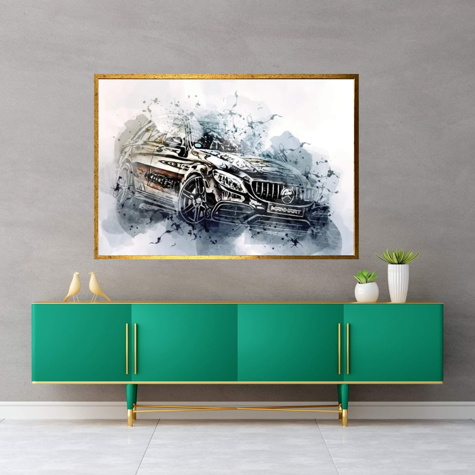Manhart CR700 Exterior Black Wagon S205 Canvas Wall Art - Y Canvas