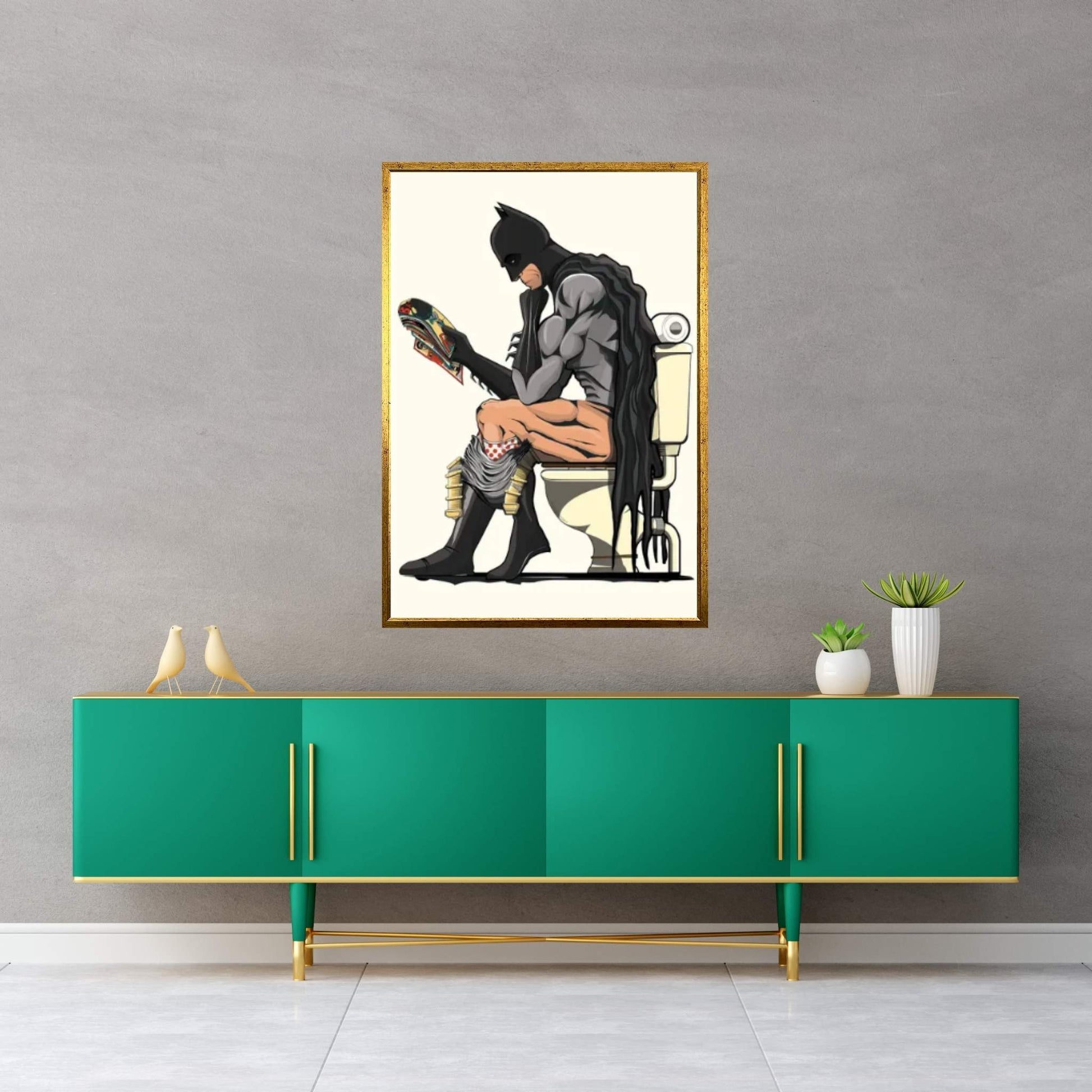 Bat Loo II Canvas Wall Art - Y Canvas