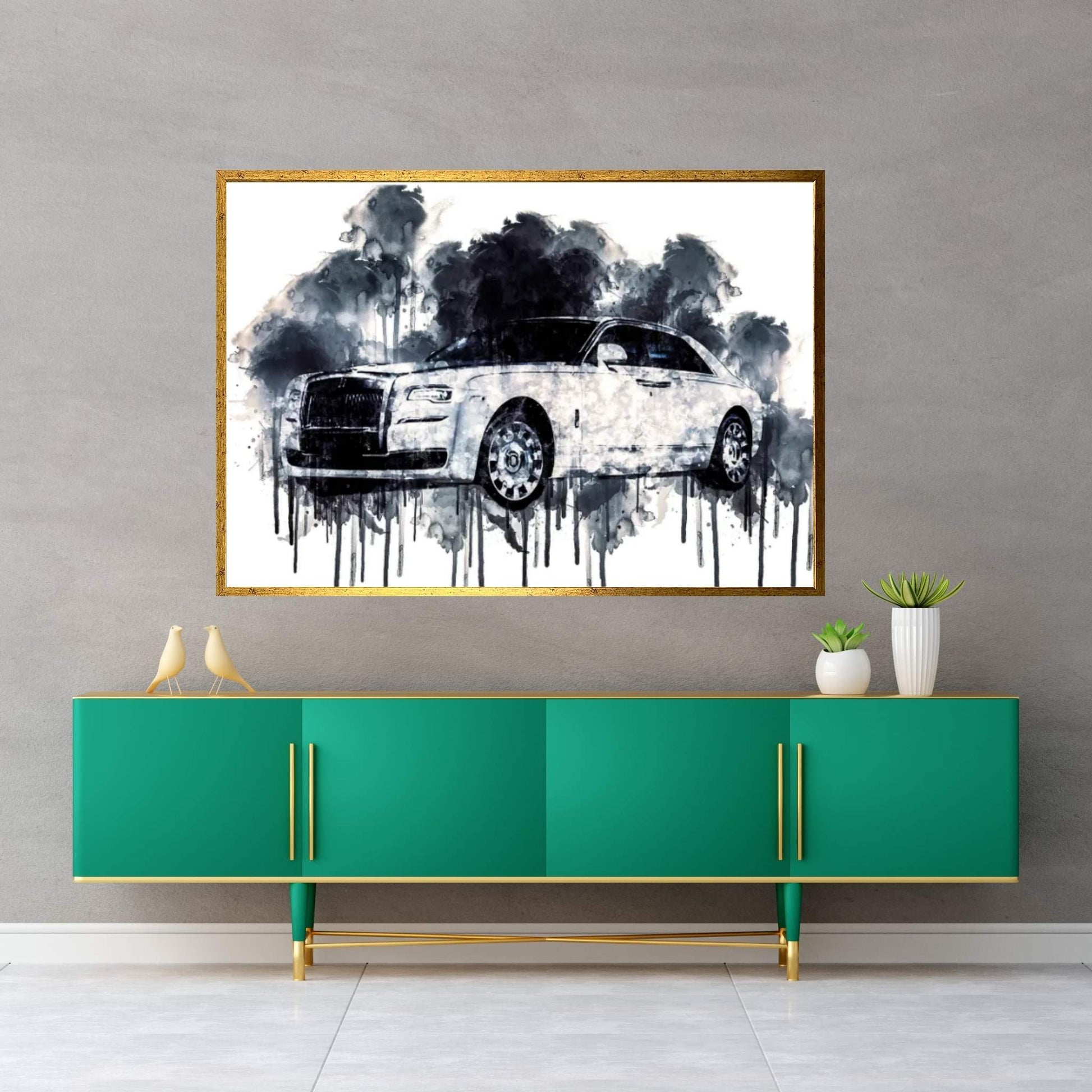 Rolls Royce Ghost Eternal Love 2016 Canvas Wall Art - Y Canvas
