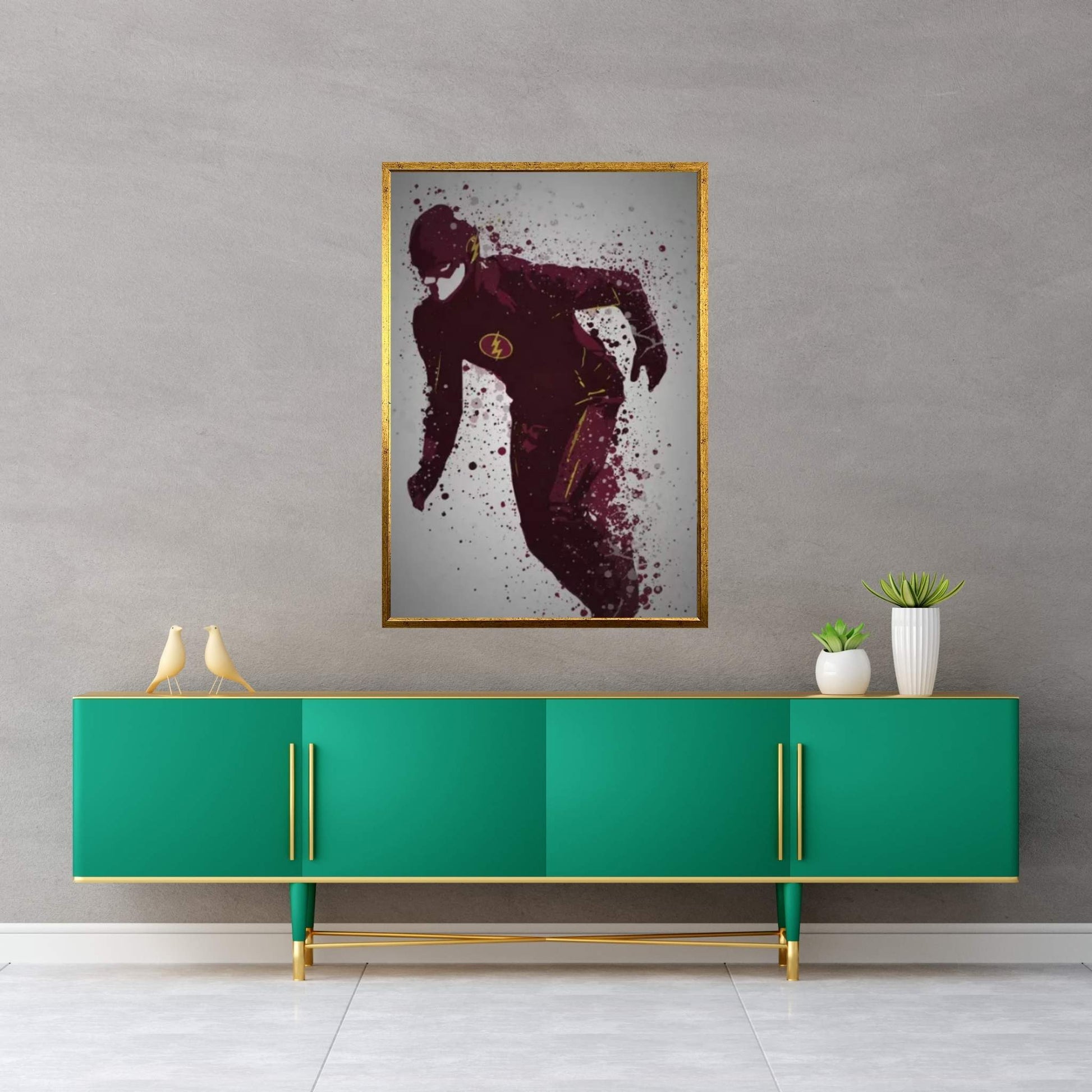 Scarlet Speedster Canvas Wall Art - Y Canvas