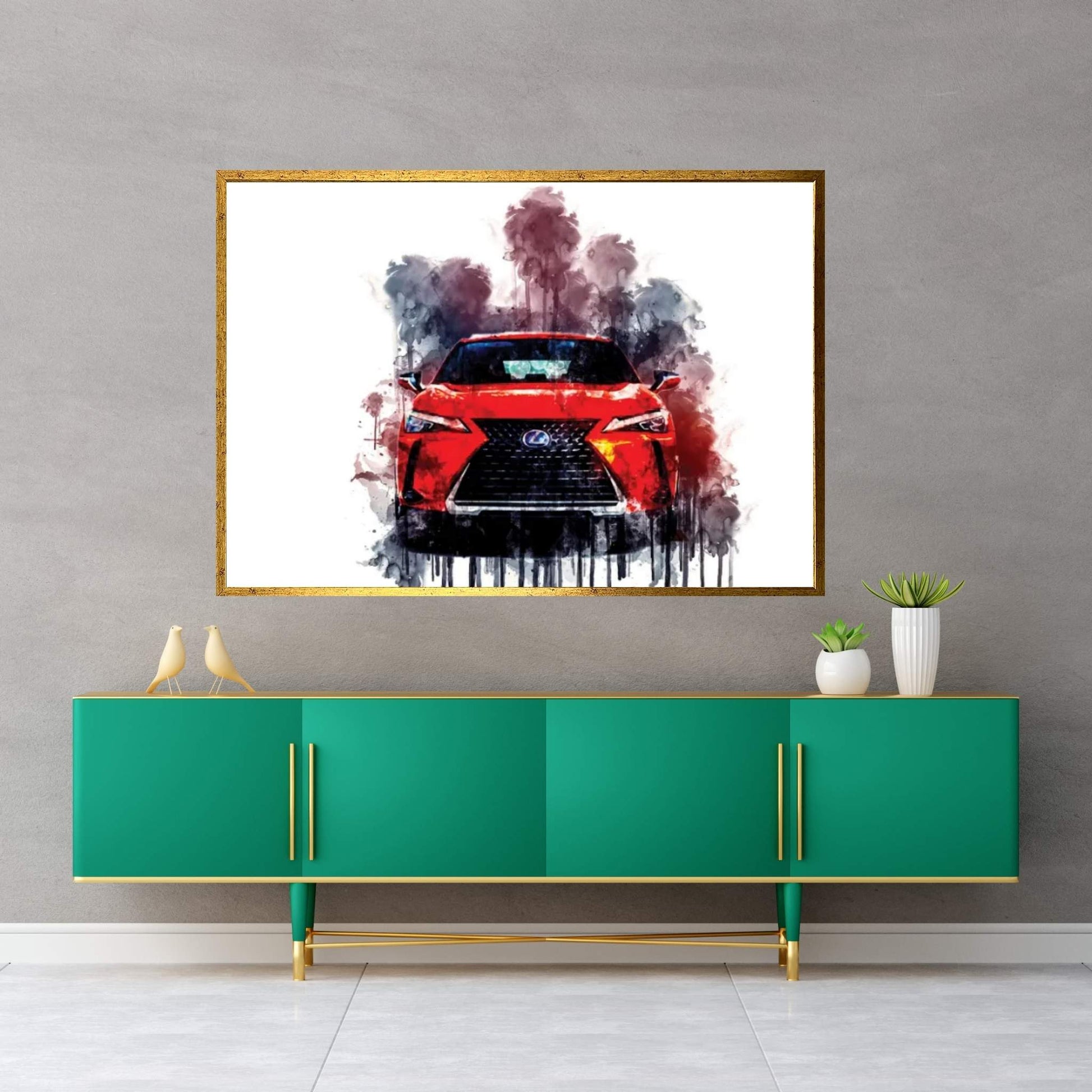 Car 2019 Lexus UX 250h Canvas Wall Art - Y Canvas