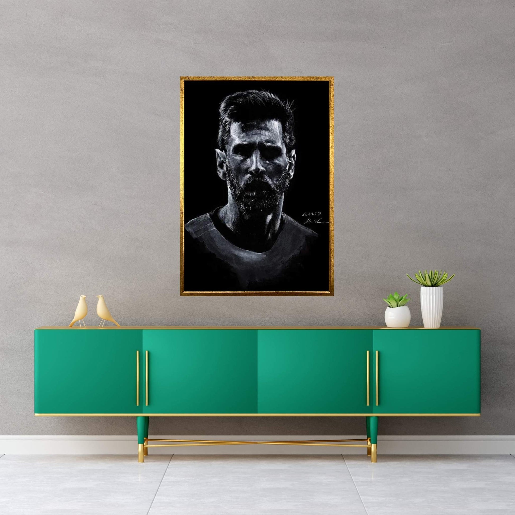 Leo Messi Canvas Wall Art - Y Canvas