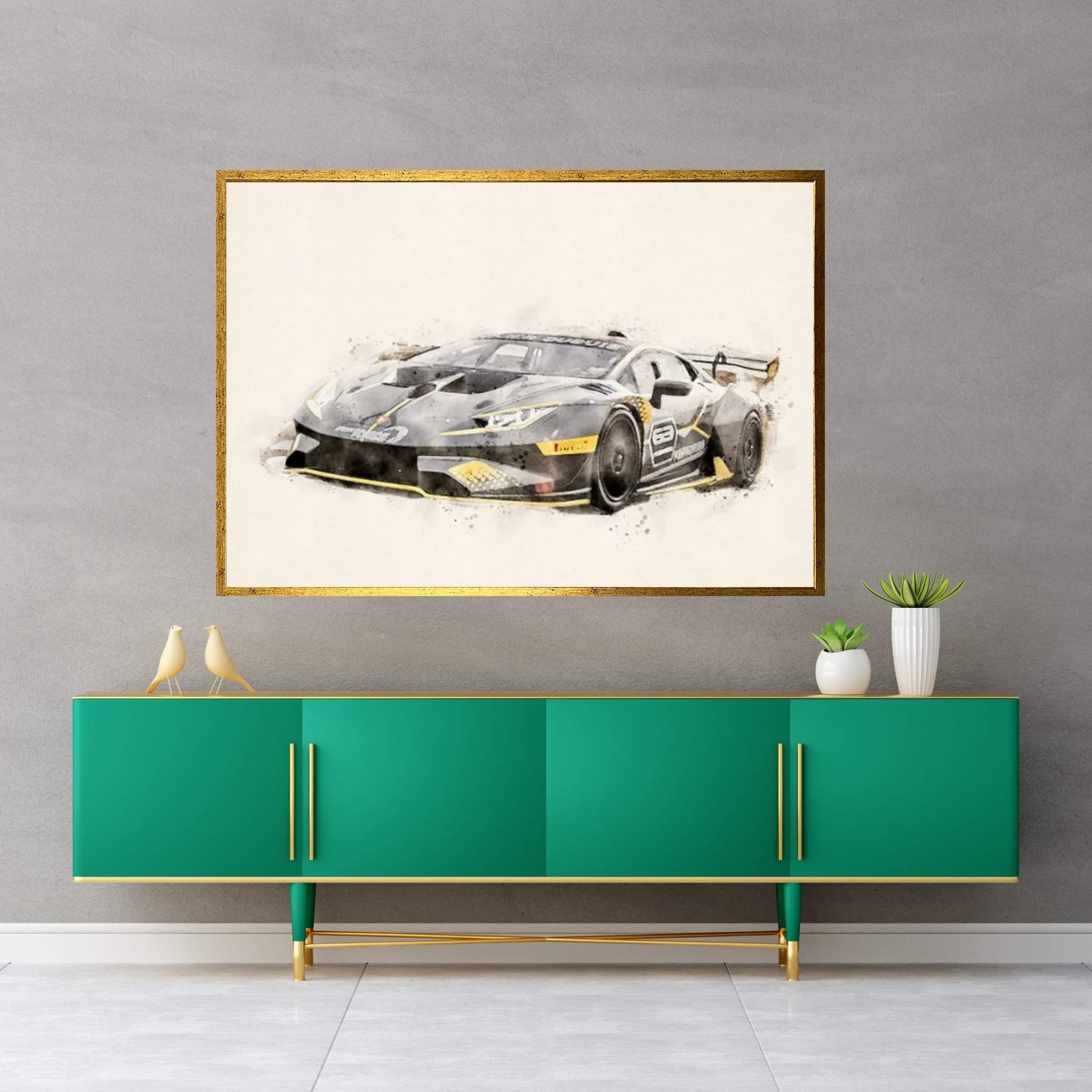 Lamborghini Tuning v II Canvas Wall Art - Y Canvas