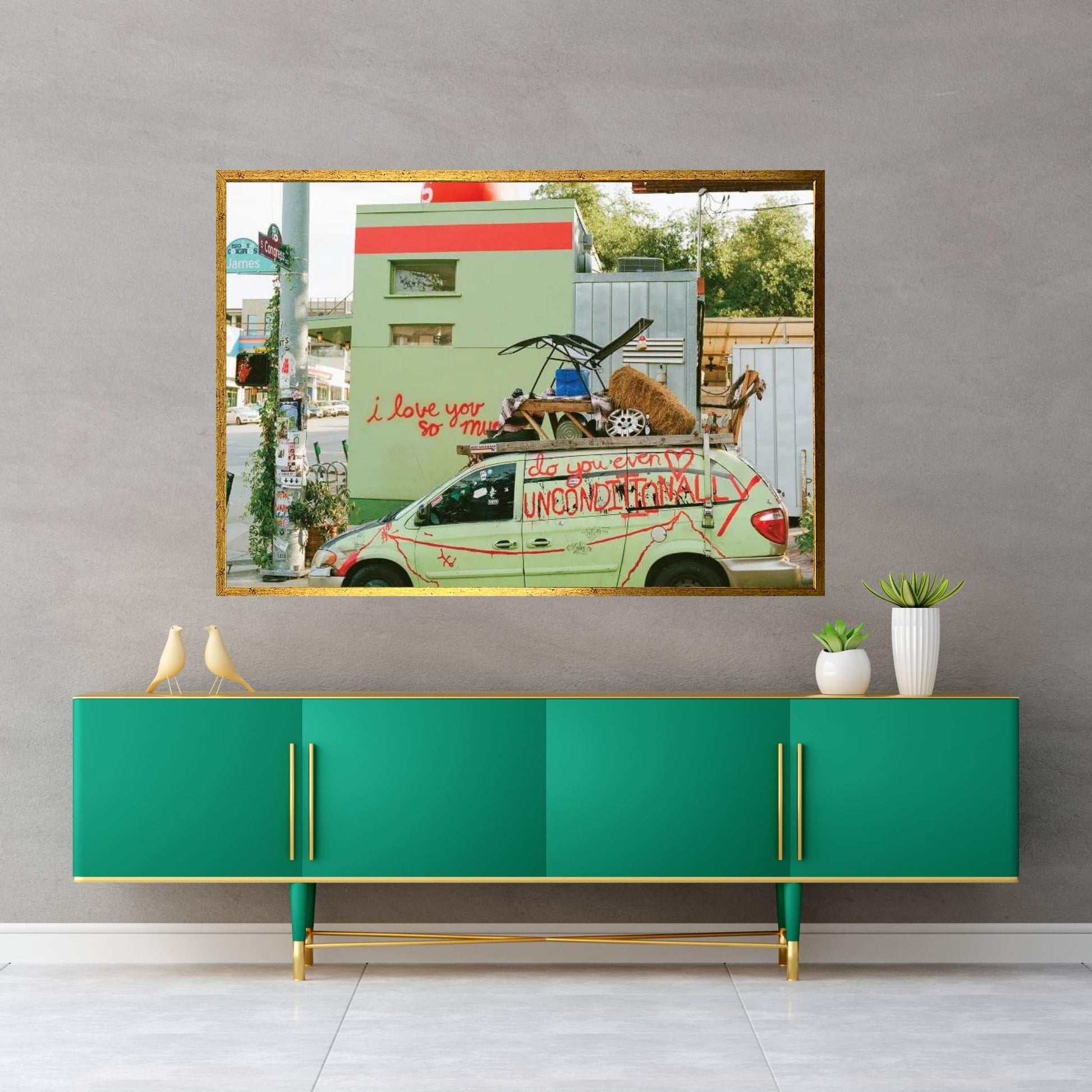 I Love You Austin Canvas Wall Art - Y Canvas