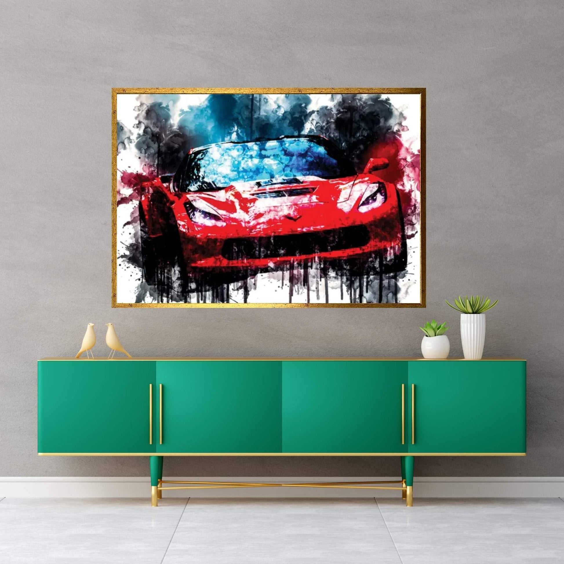 Car 2018 Callaway Corvette Aerowagen Canvas Wall Art - Y Canvas