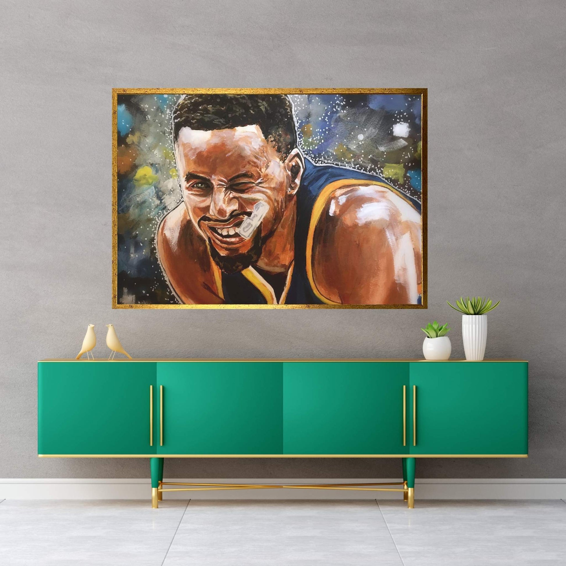 Steph Curry Canvas Wall Art - Y Canvas