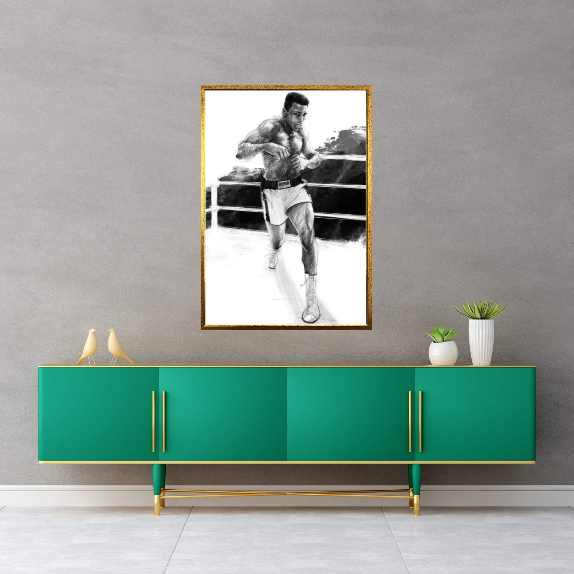 Muhammad Ali Canvas Wall Art - Y Canvas