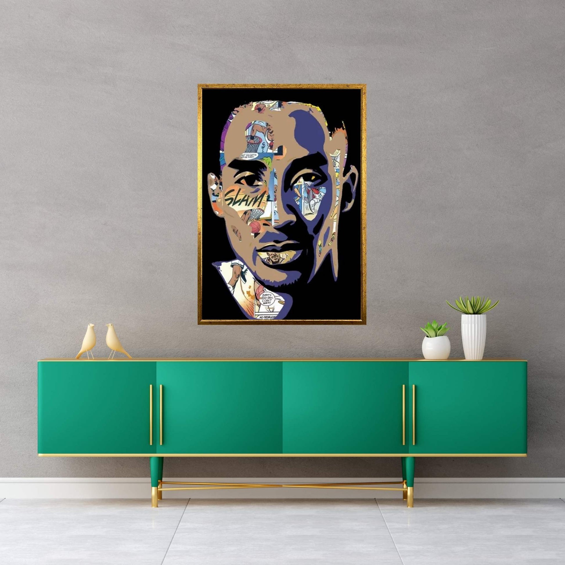 Kobe - Space Jam Tribute Canvas Wall Art - Y Canvas