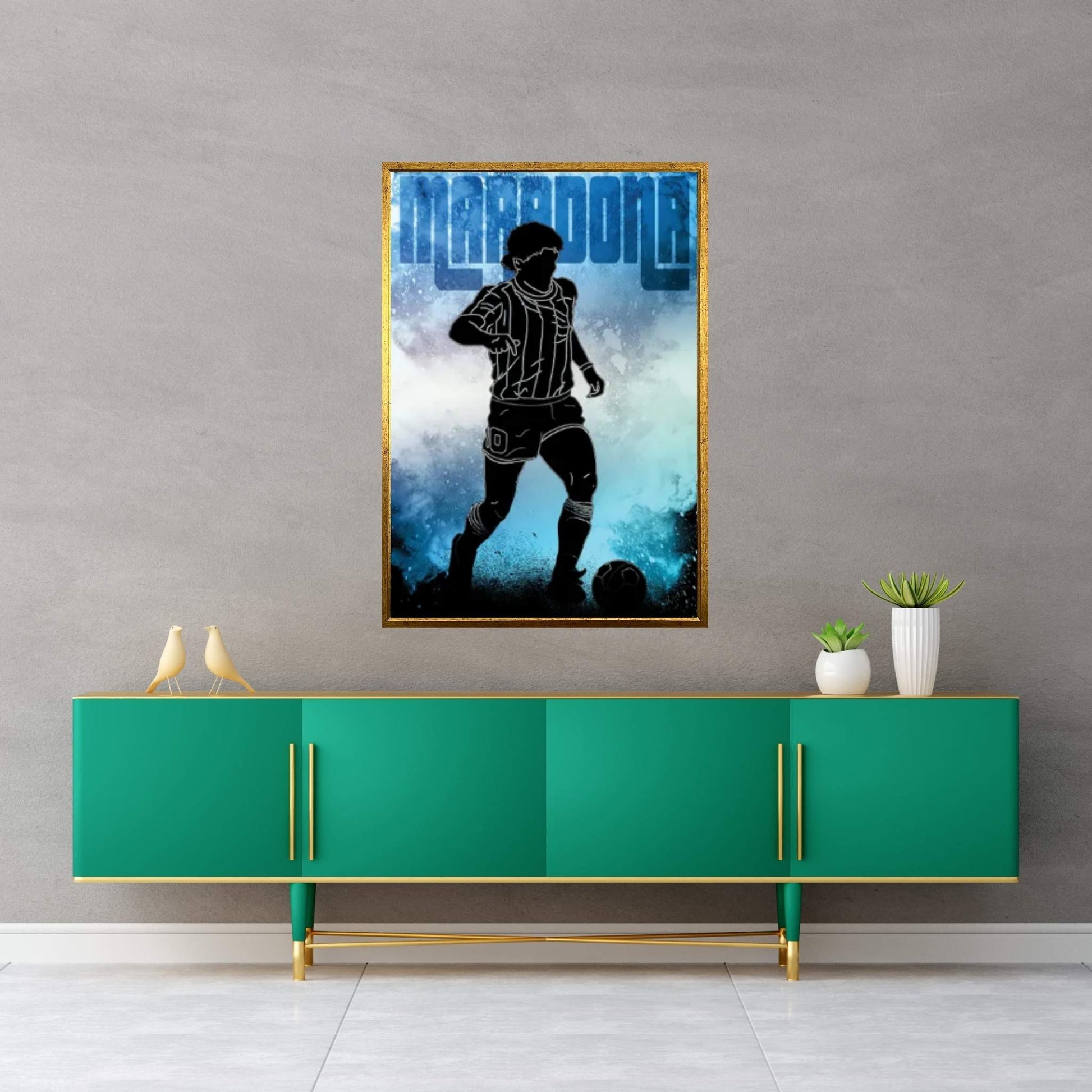Soul Of El Pibe De Oro Canvas Wall Art - Y Canvas