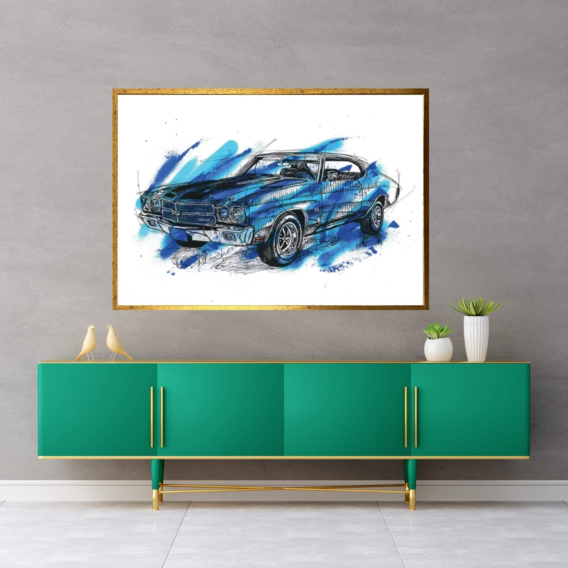 Chevelle SS 1970 Canvas Wall Art - Y Canvas