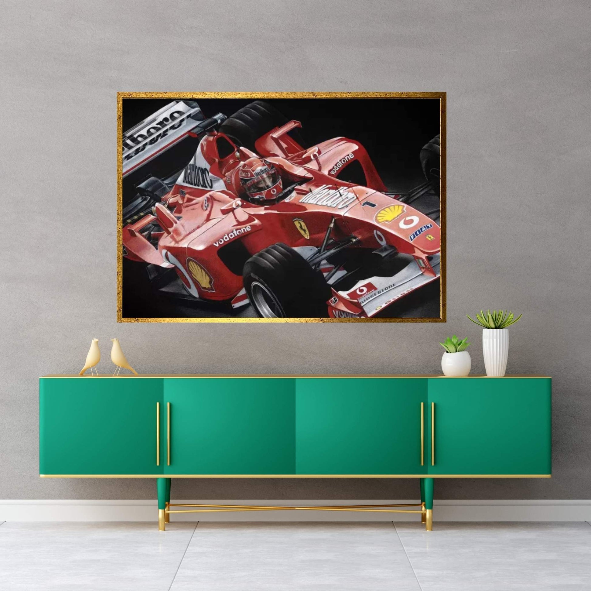 Schumacher Canvas Wall Art - Y Canvas