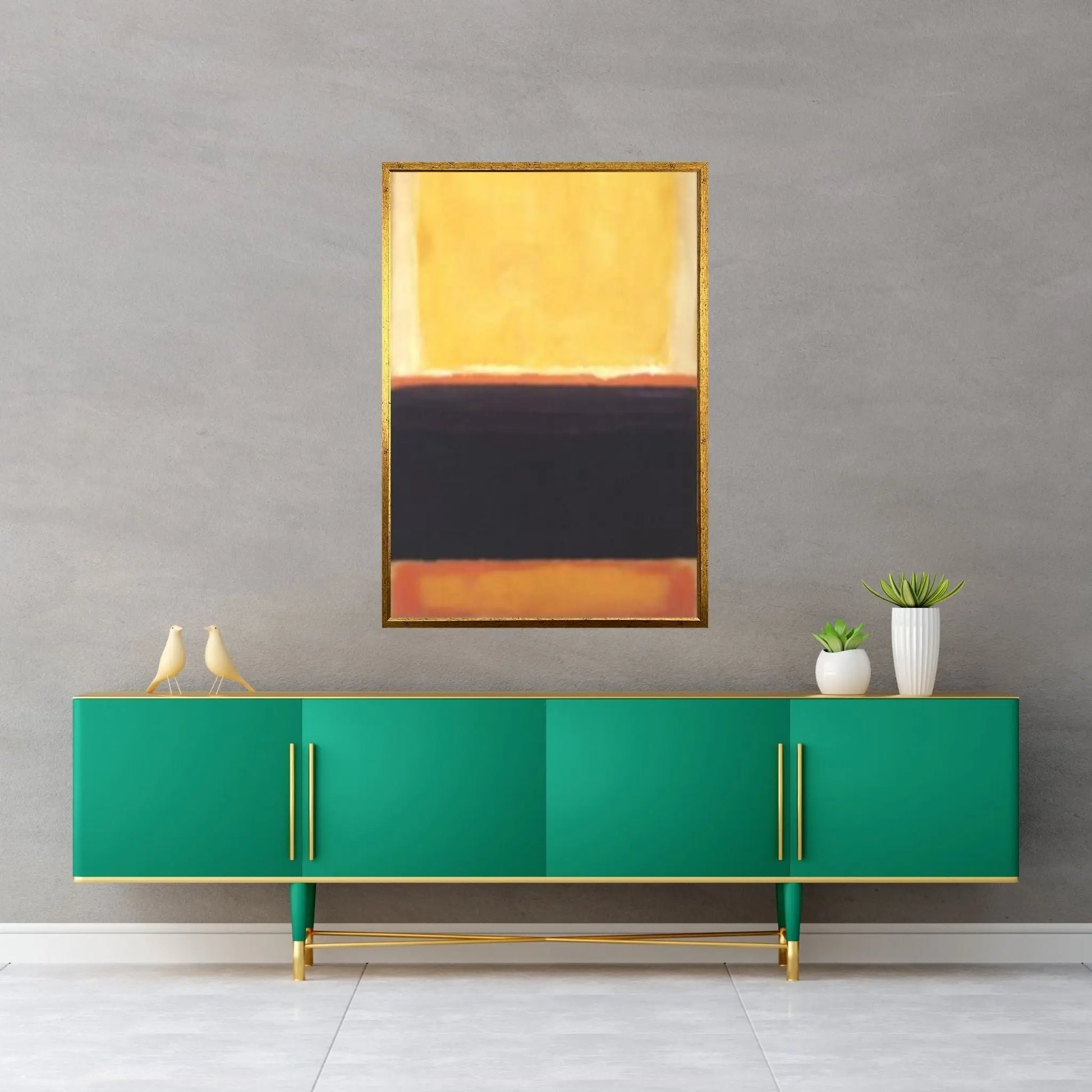 Mark Rothko Frame Canvas/Poster Art Reproduction, Rothko Reproduction - Y Canvas