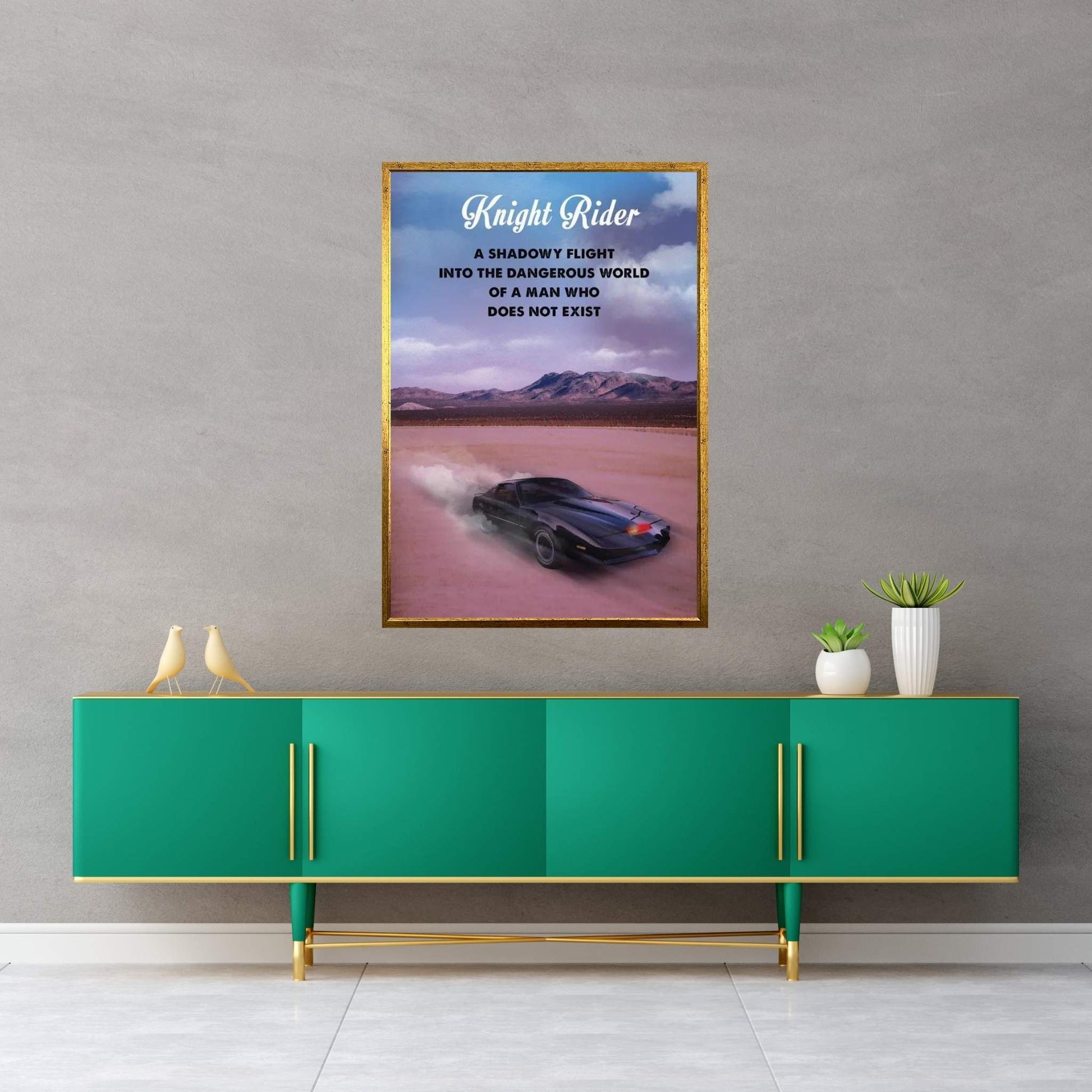 Knight Rider Travel Movie Art Canvas Wall Art - Y Canvas
