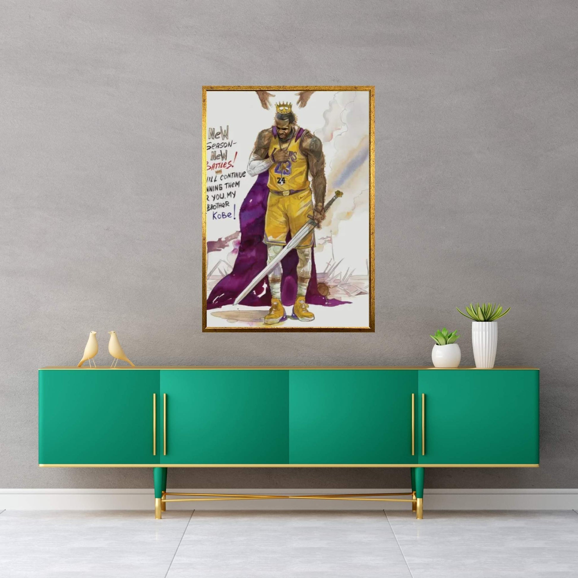 For You My Brother Kobe Canvas Wall Art - Y Canvas