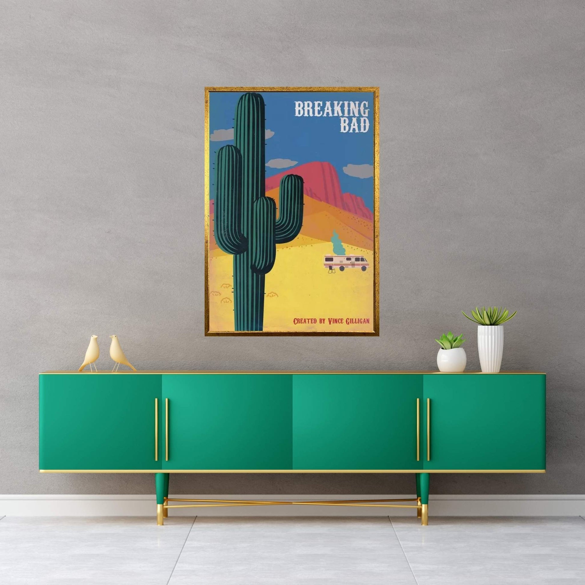 Breaking Bad Vintage Style Poster Canvas Wall Art - Y Canvas